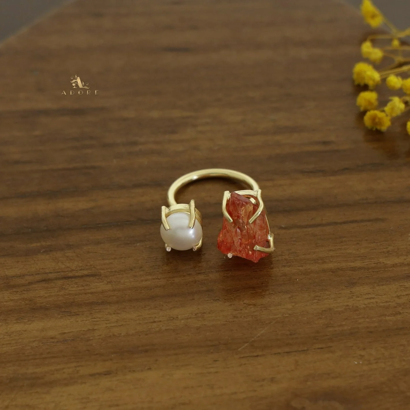 Eza Dyed Stone Plus Pearl Ring - Image 26