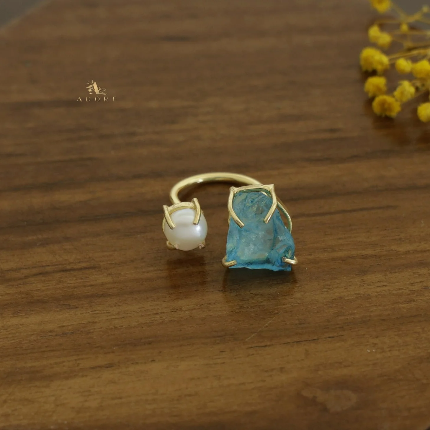 Eza Dyed Stone Plus Pearl Ring - Image 27