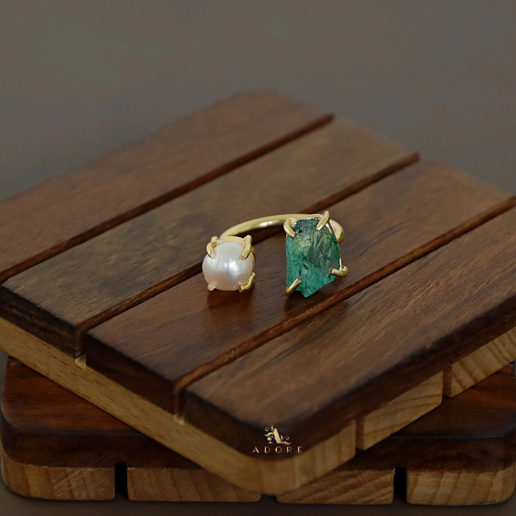 Eza Dyed Stone Plus Pearl Ring - Image 28
