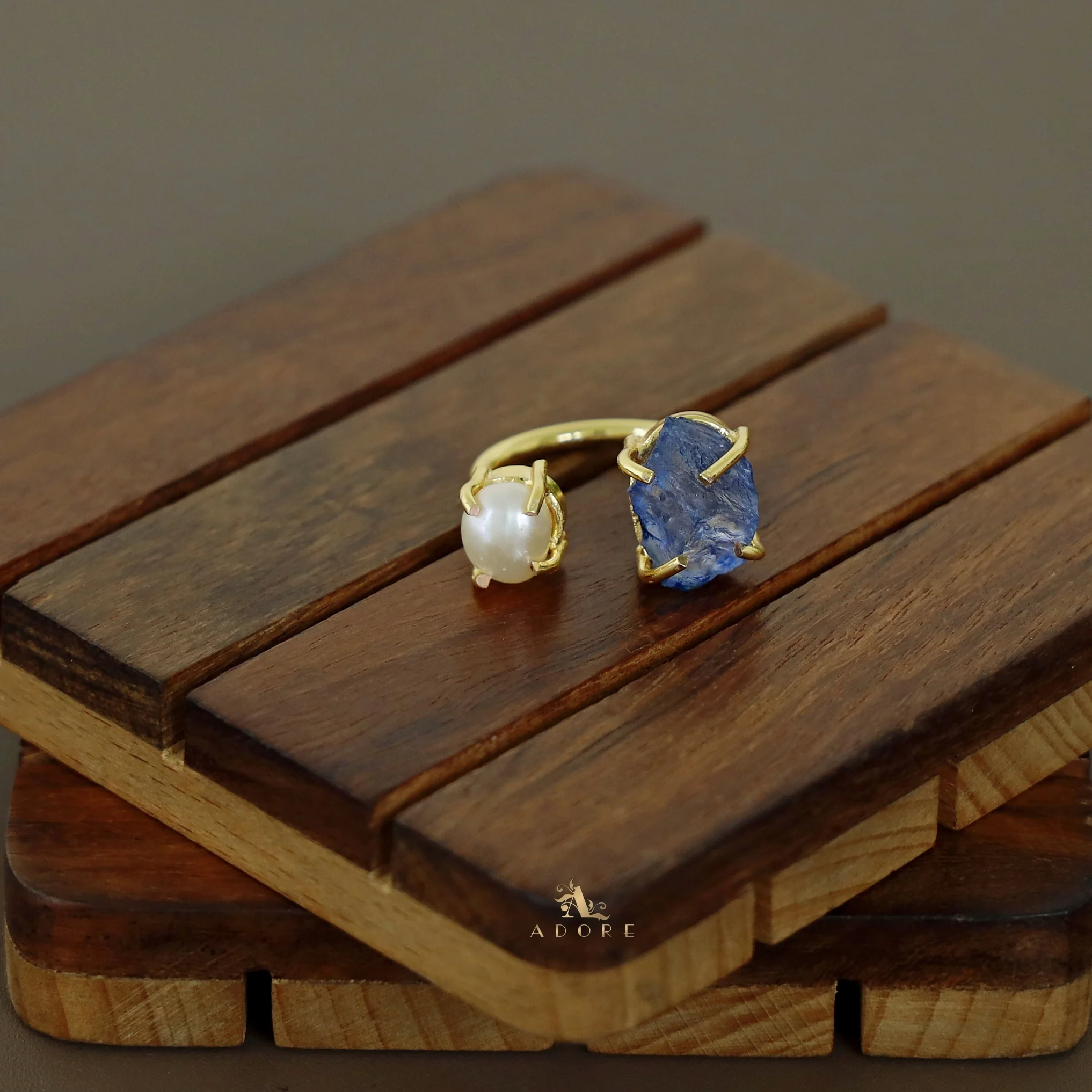 Eza Dyed Stone Plus Pearl Ring - Image 29