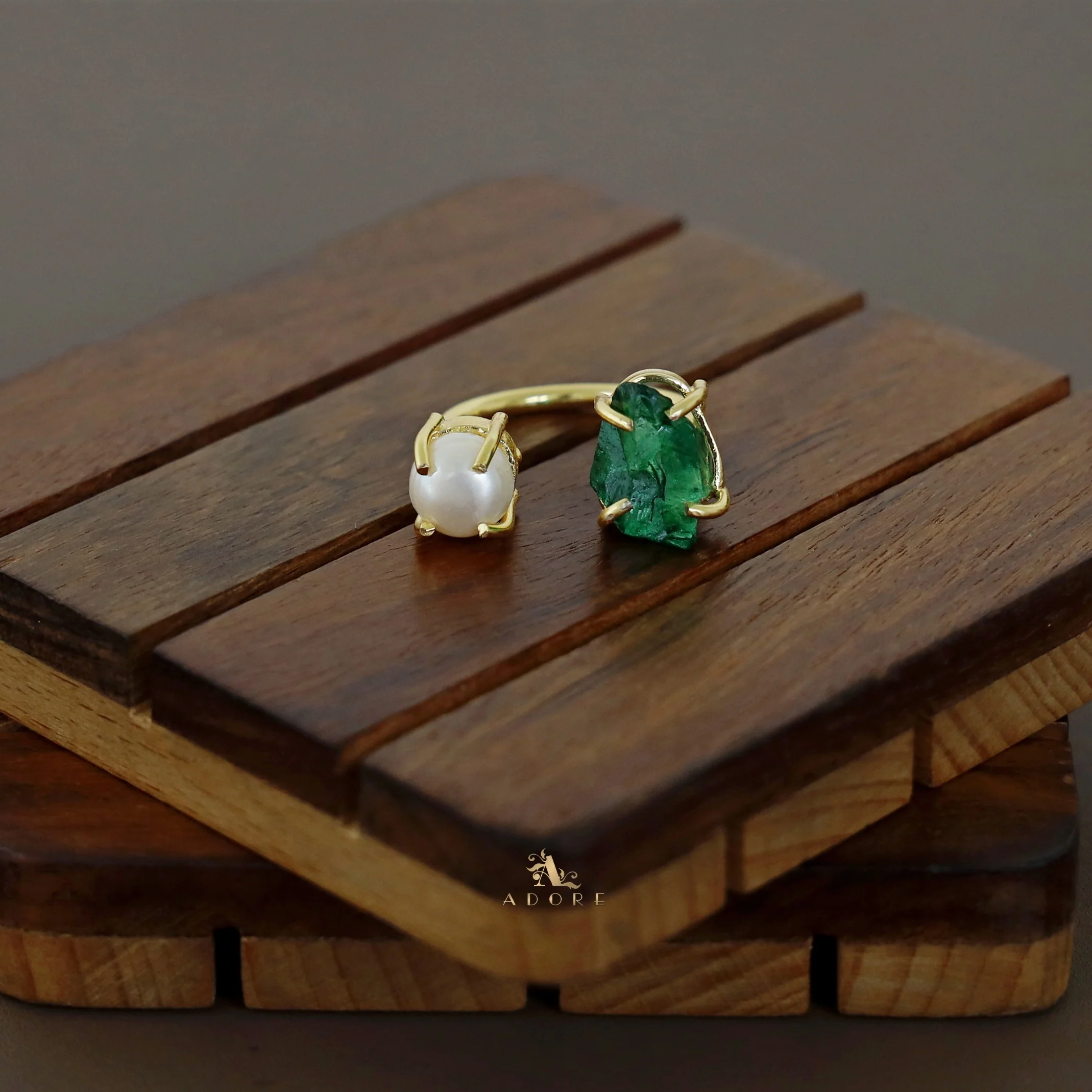 Eza Dyed Stone Plus Pearl Ring - Image 30
