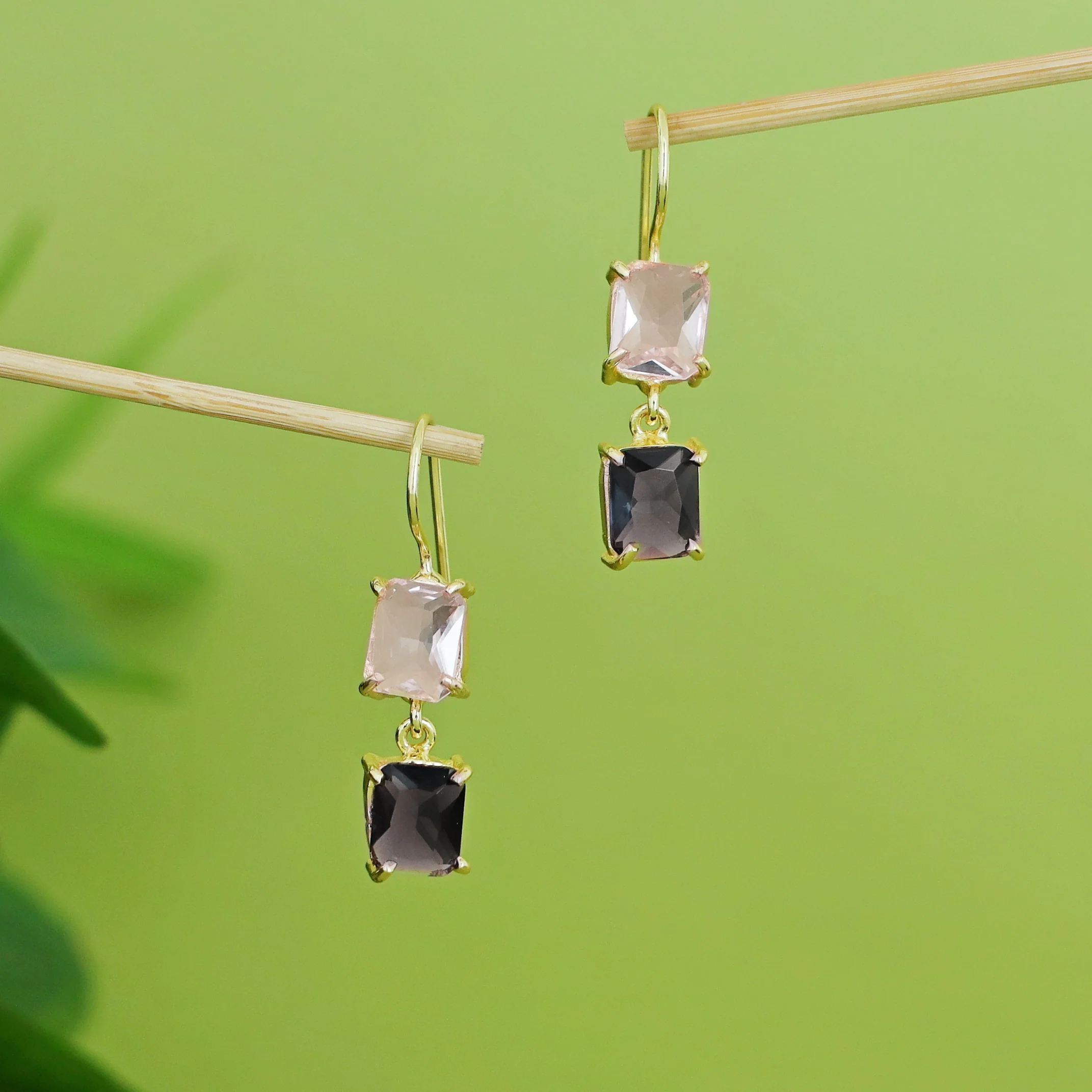 Faiza Dual Rectangle Claw Glossy Drop - Image 10