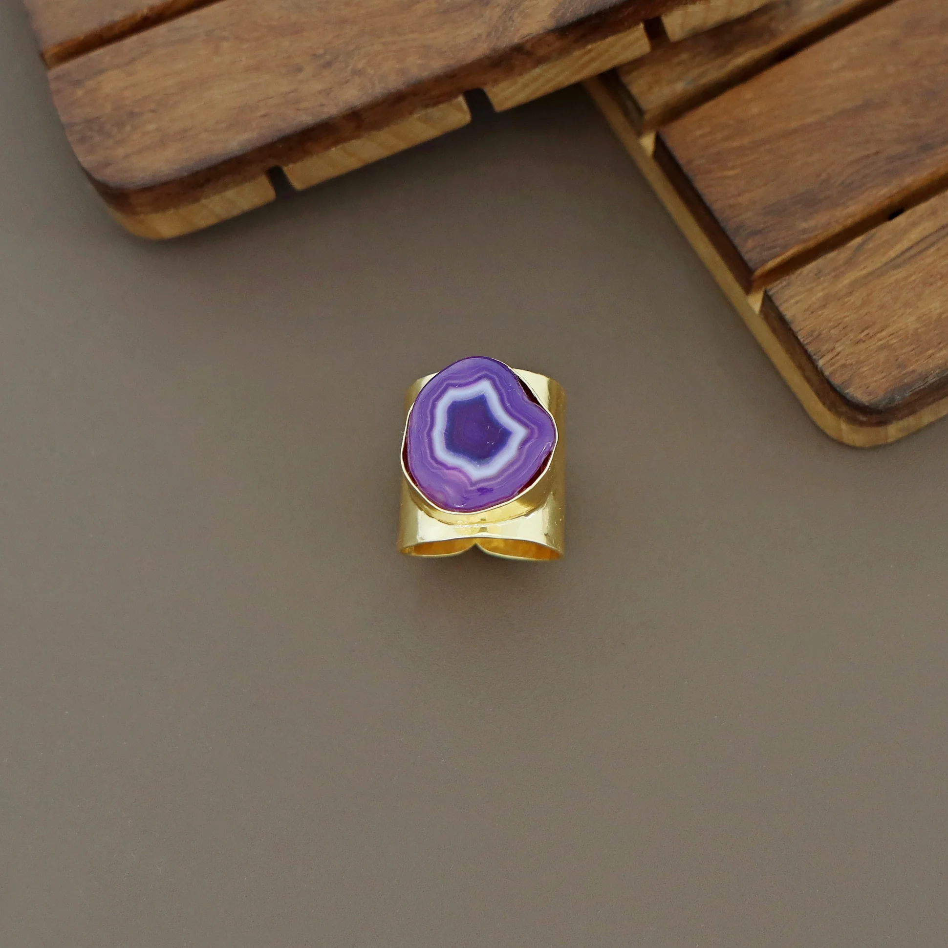 Feba Agate Golden Ring - Image 10