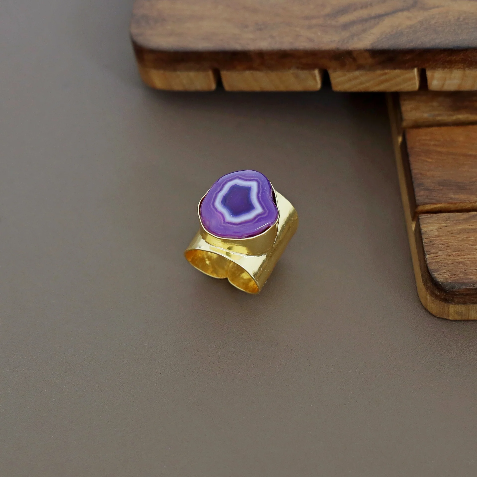 Feba Agate Golden Ring - Image 11
