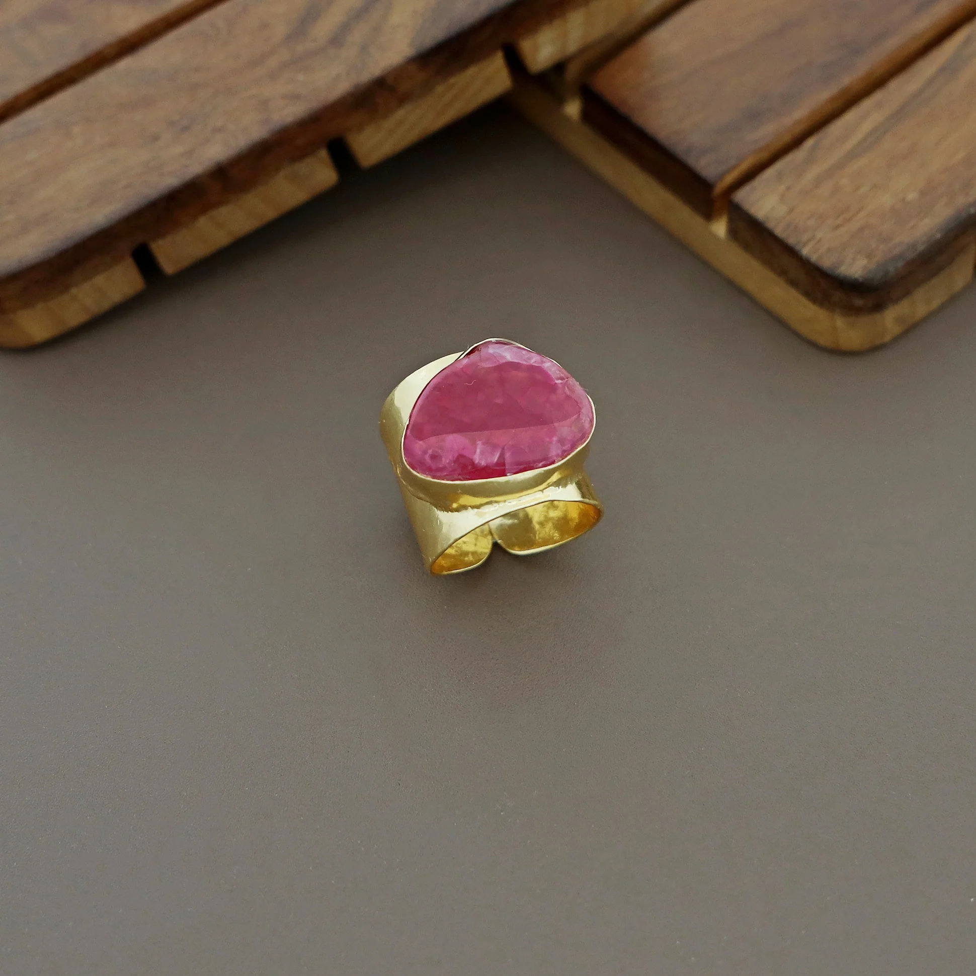 Feba Agate Golden Ring - Image 3