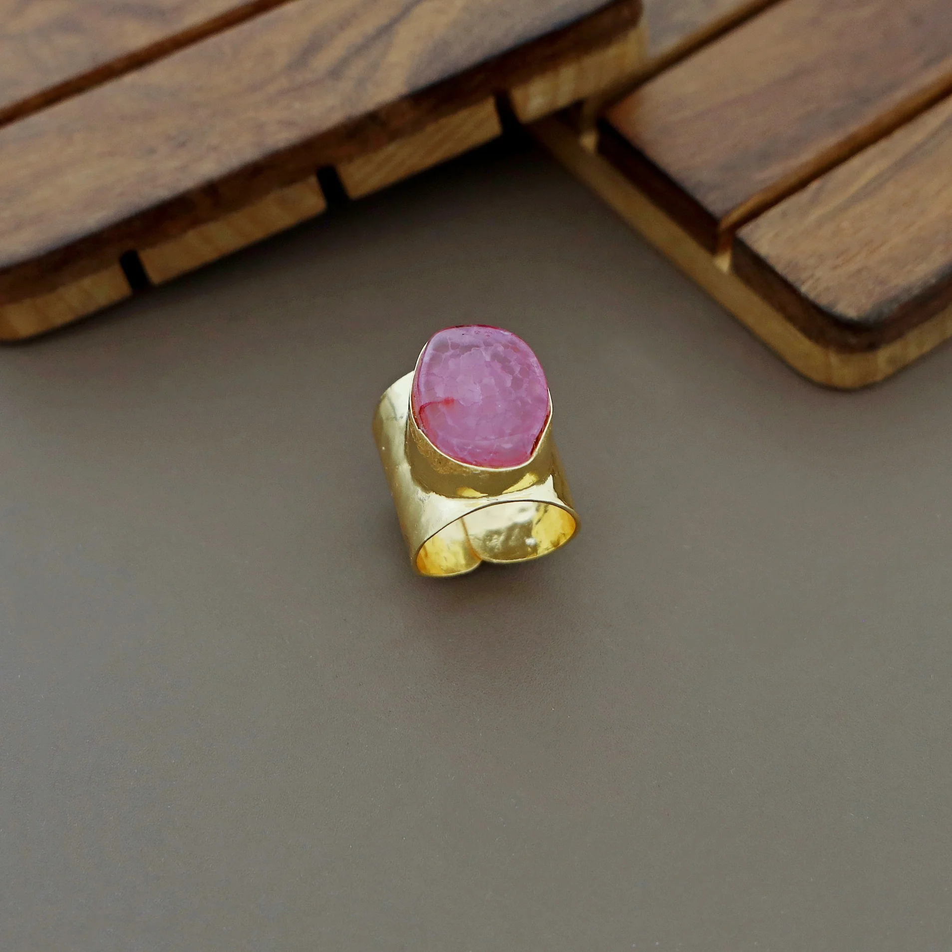 Feba Agate Golden Ring - Image 4