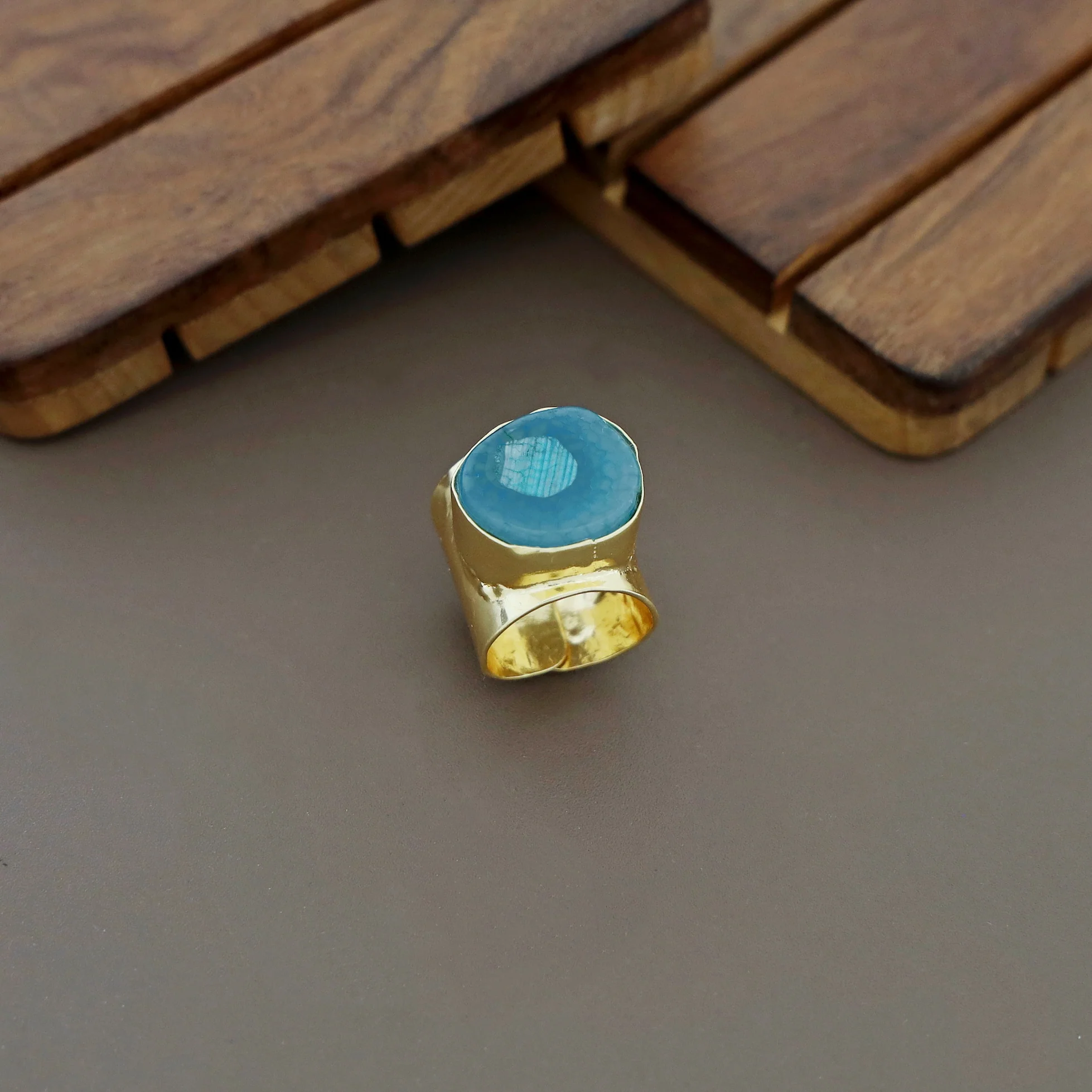 Feba Agate Golden Ring - Image 7