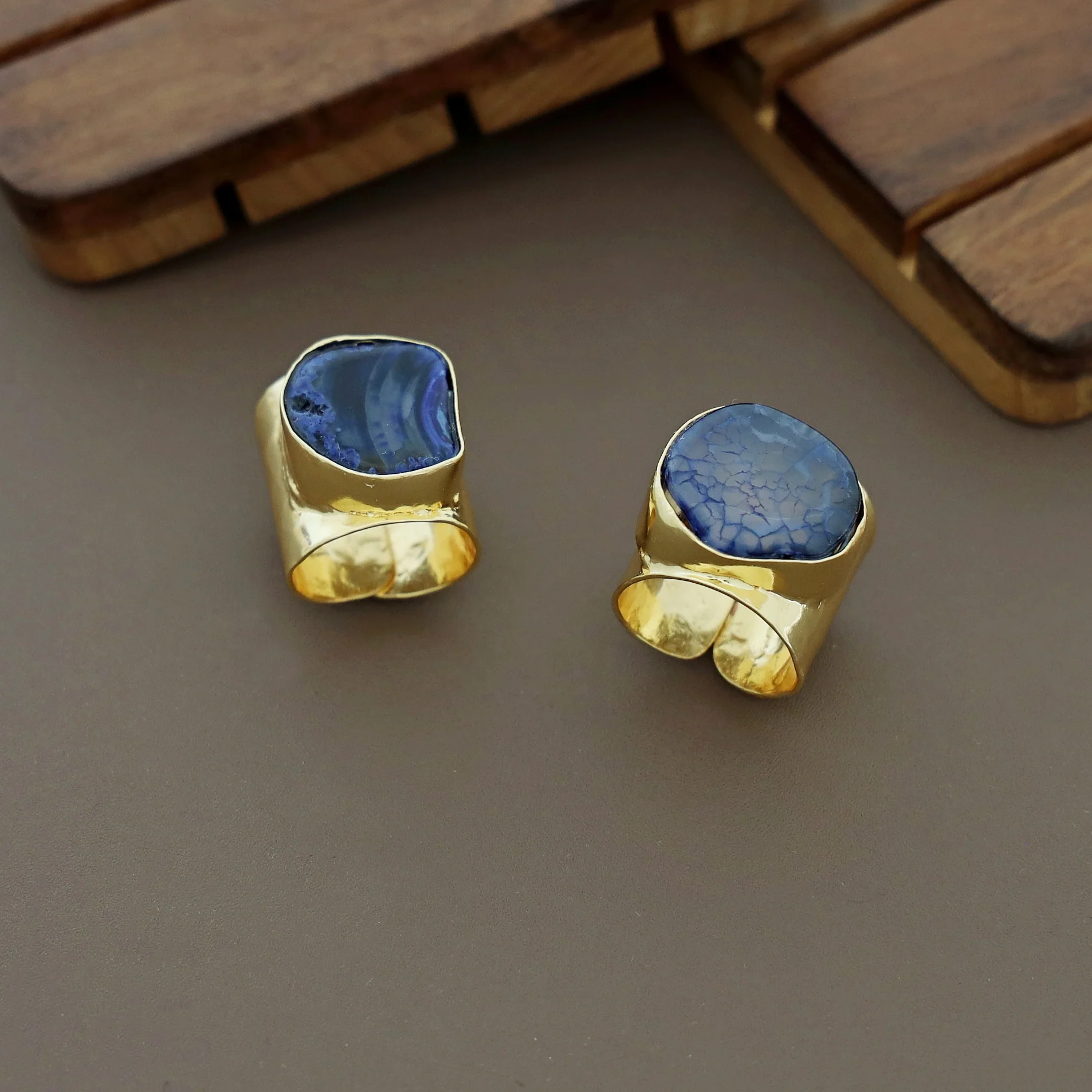 Feba Agate Golden Ring - Image 8