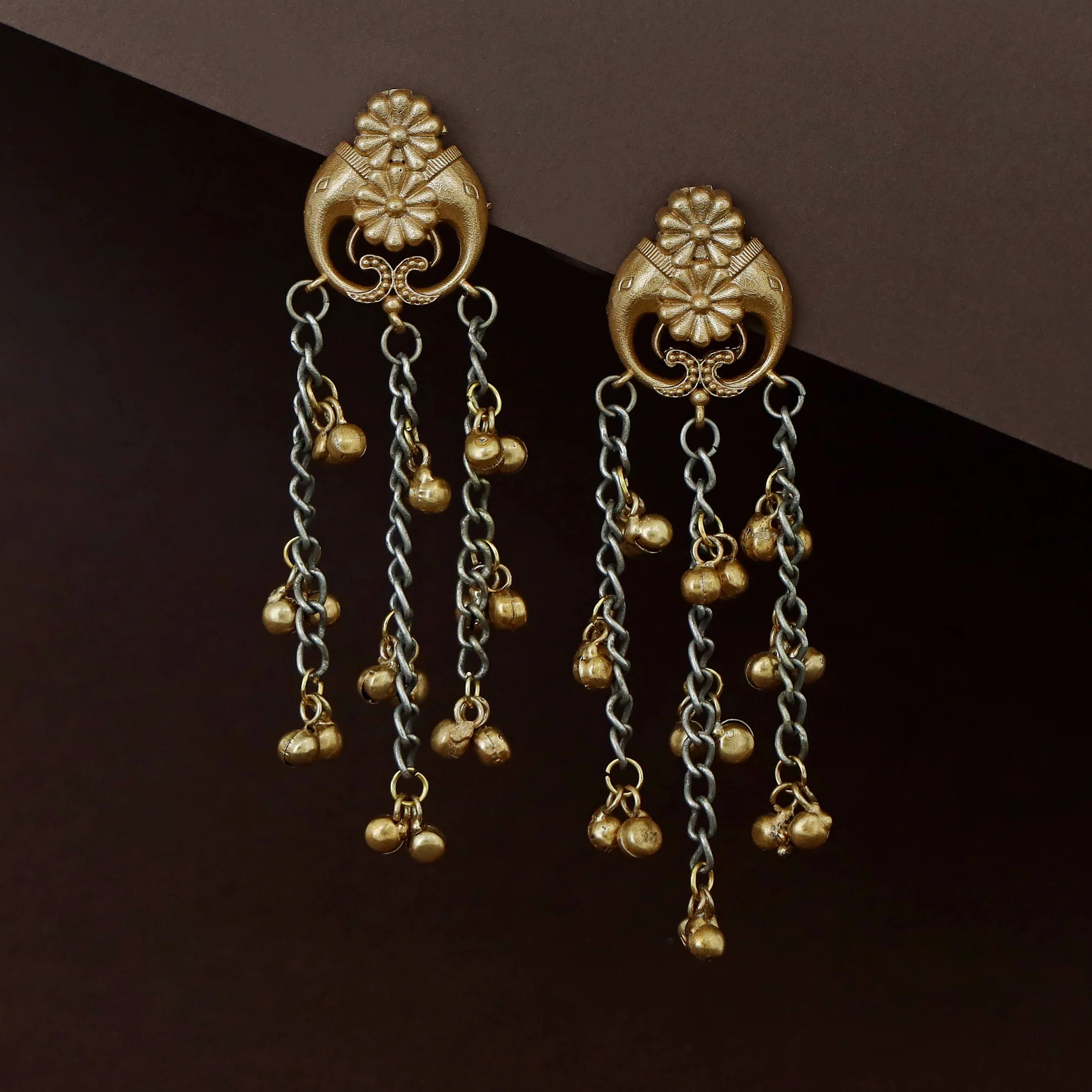 Femina Dual Tone Earring - Image 2