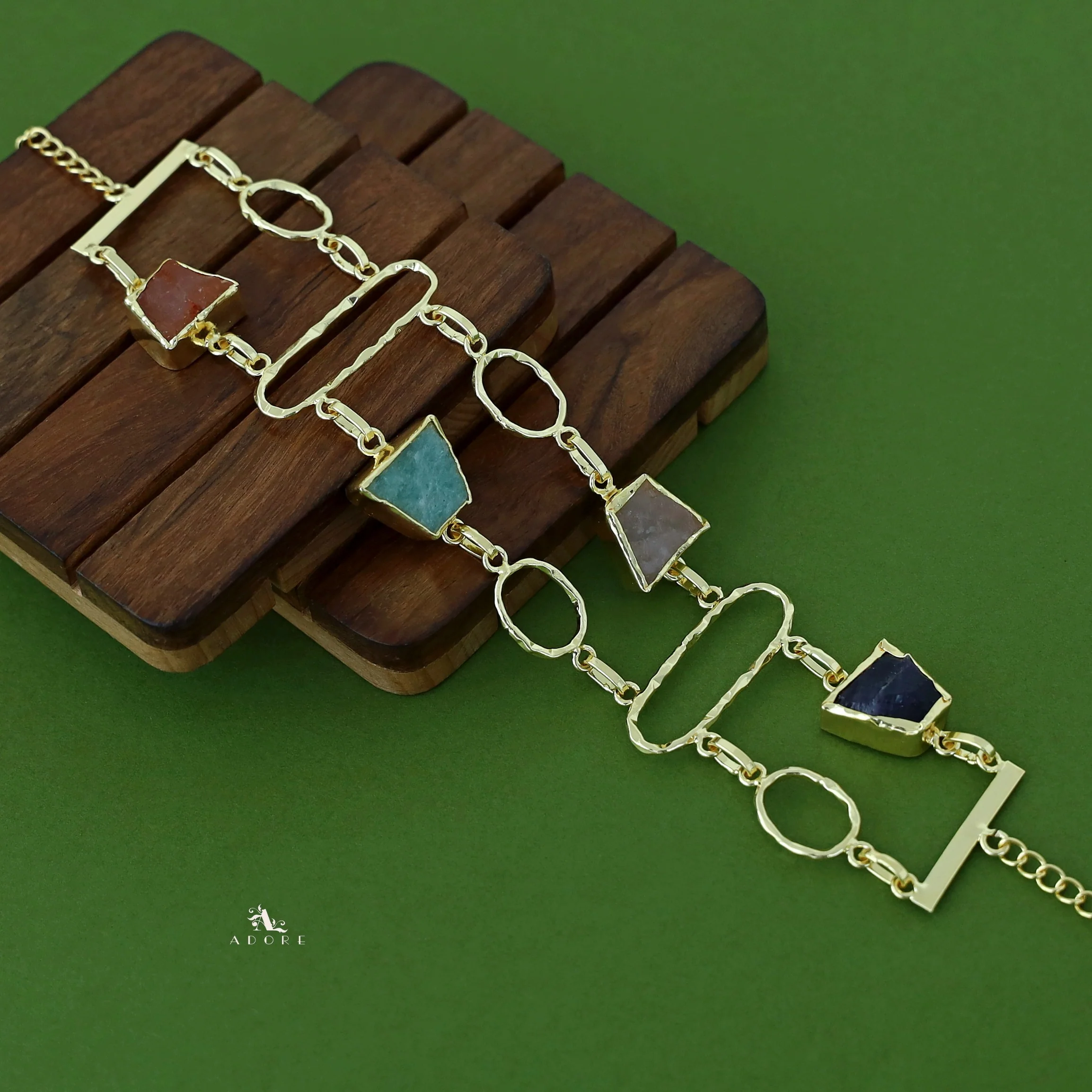 Fiona 2 Layer Raw Stone Choker - Image 2