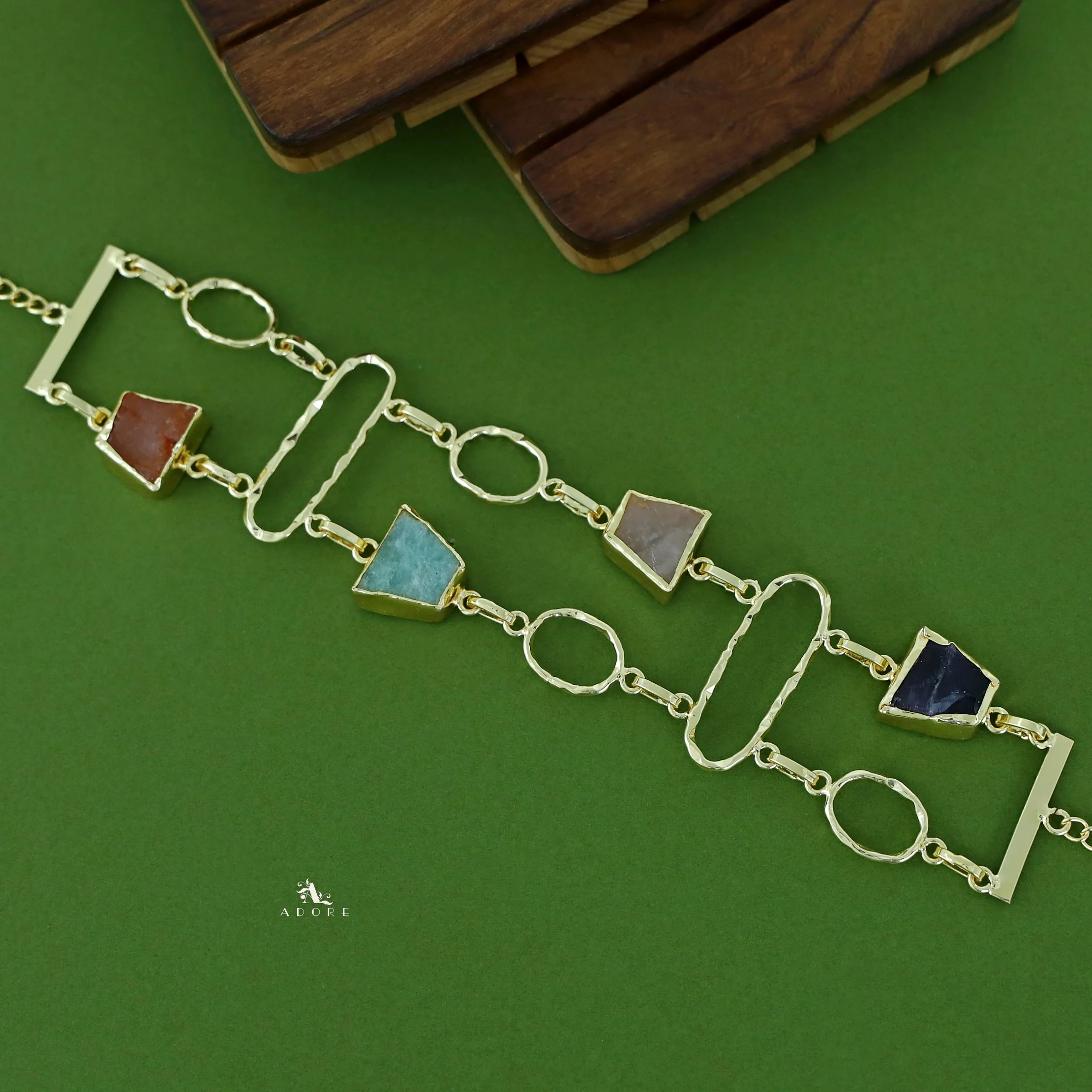 Fiona 2 Layer Raw Stone Choker - Image 4