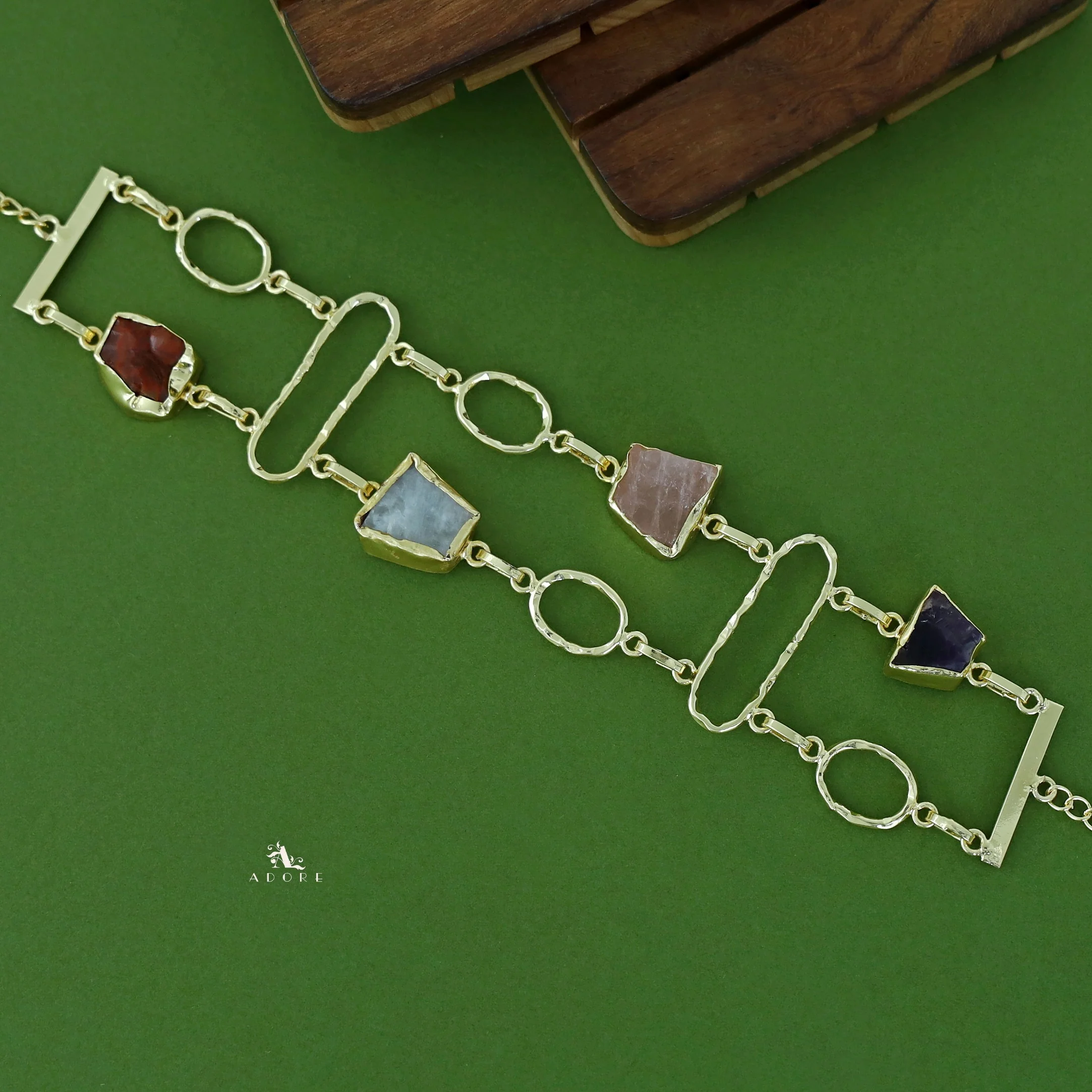 Fiona 2 Layer Raw Stone Choker - Image 5