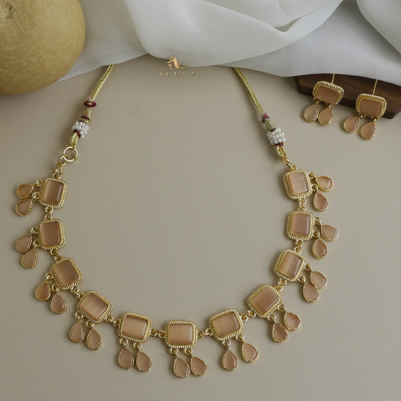 Firouz Glossy Short Neckpiece With Earring - Image 21