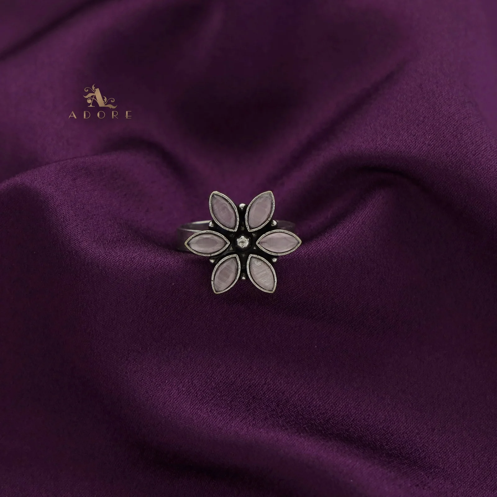 Flora Glossy Flower Ring - Image 11