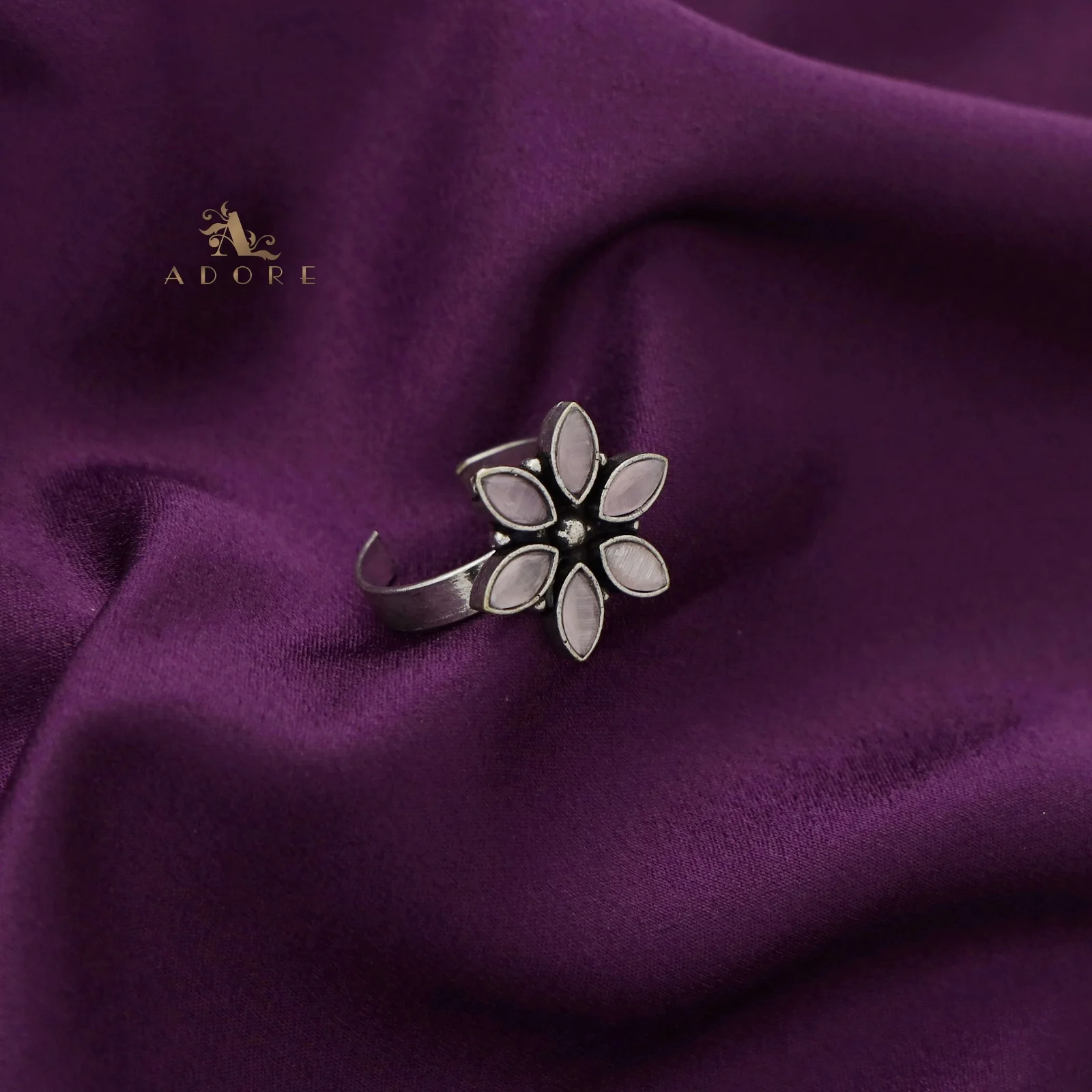 Flora Glossy Flower Ring - Image 12