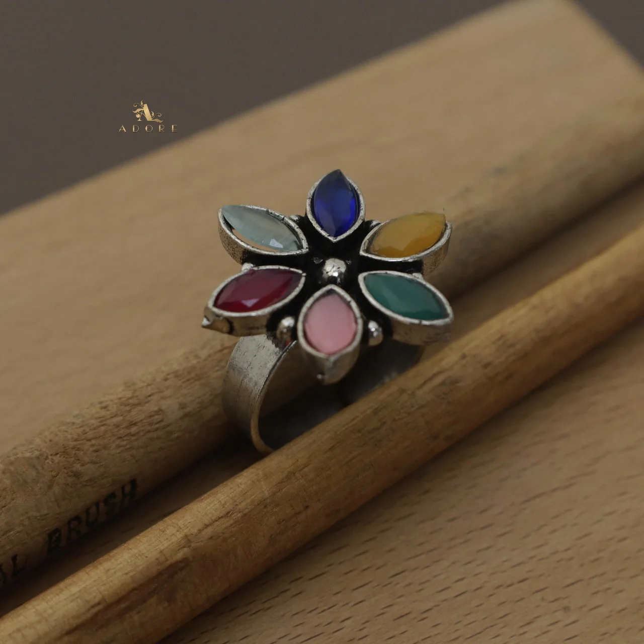 Flora Glossy Flower Ring - Image 13