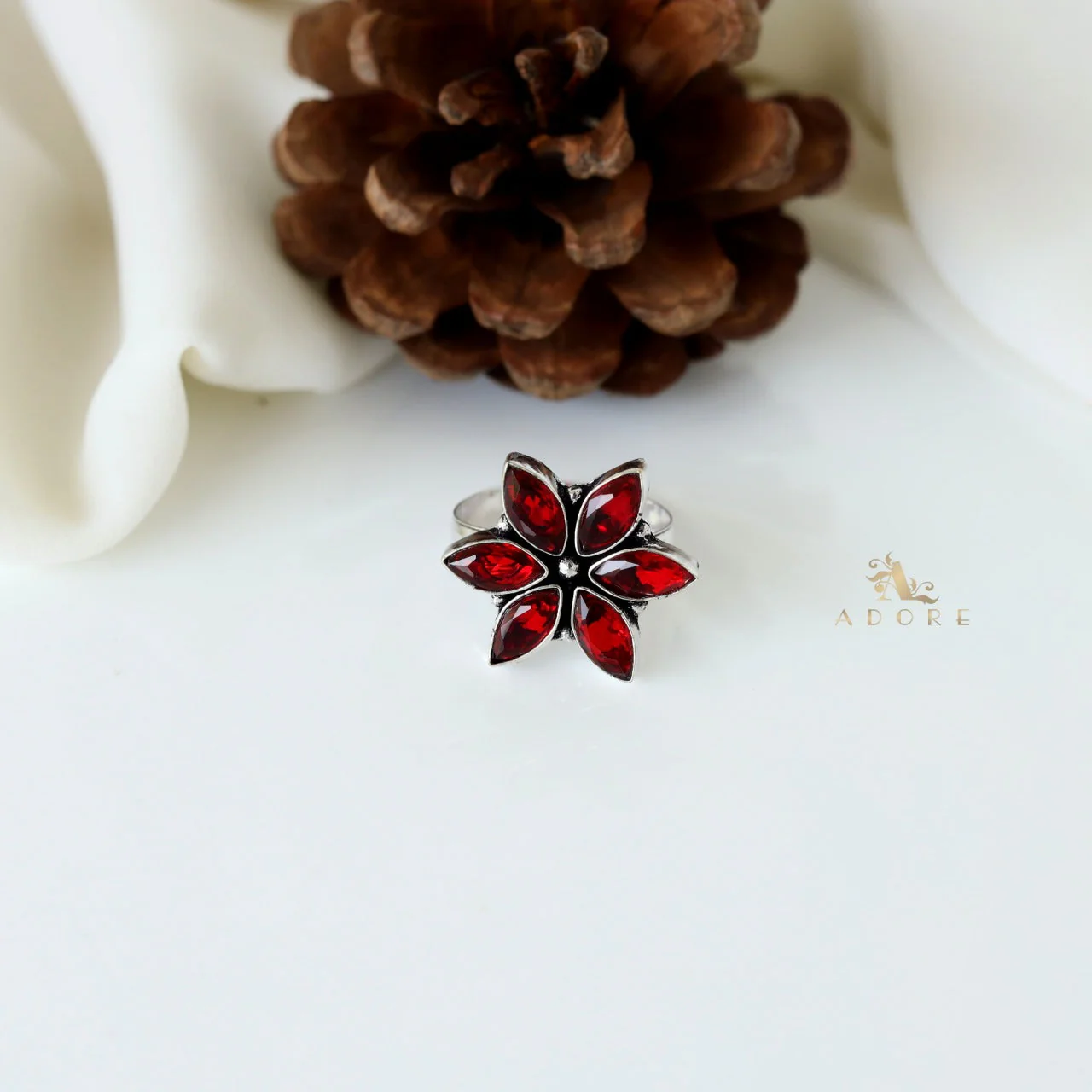 Flora Glossy Flower Ring - Image 23