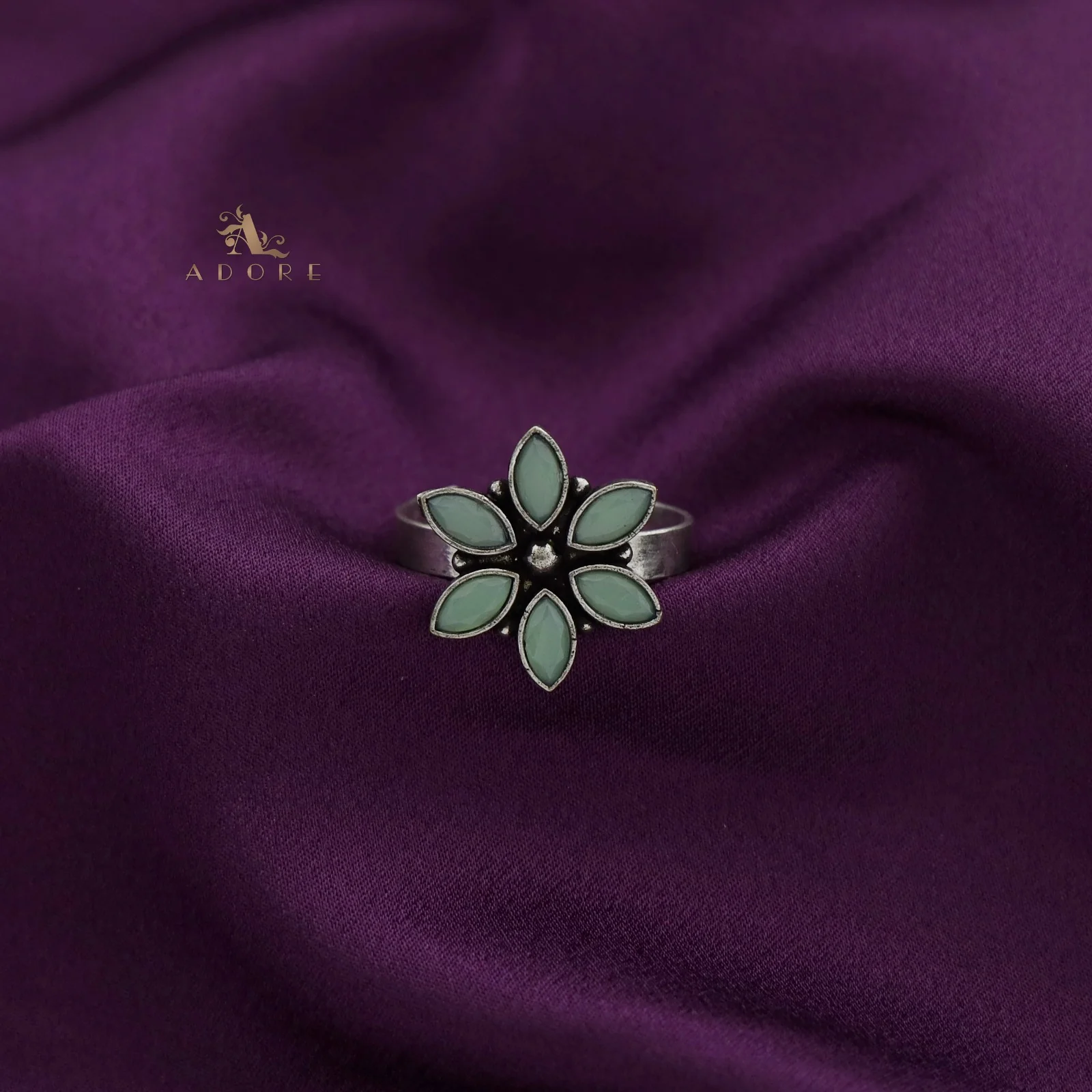 Flora Glossy Flower Ring - Image 3