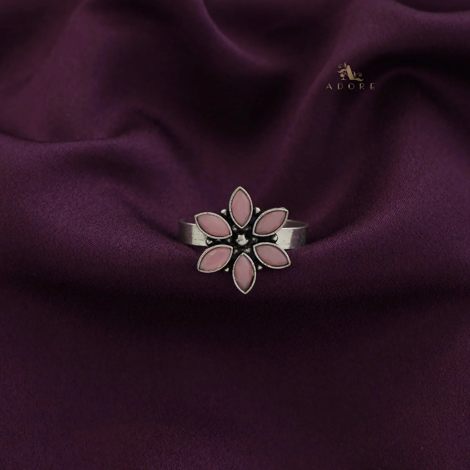 Flora Glossy Flower Ring - Image 4