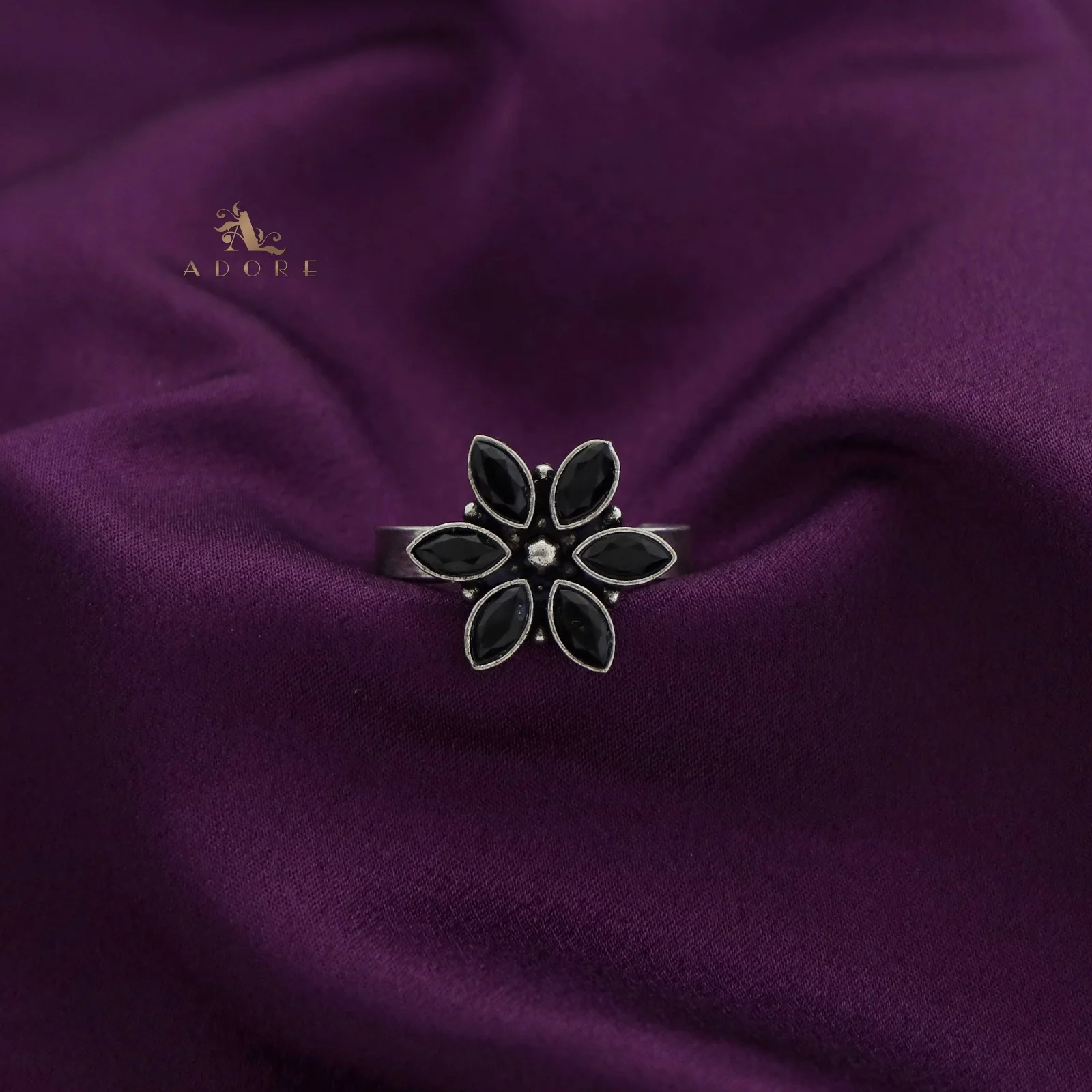 Flora Glossy Flower Ring - Image 5