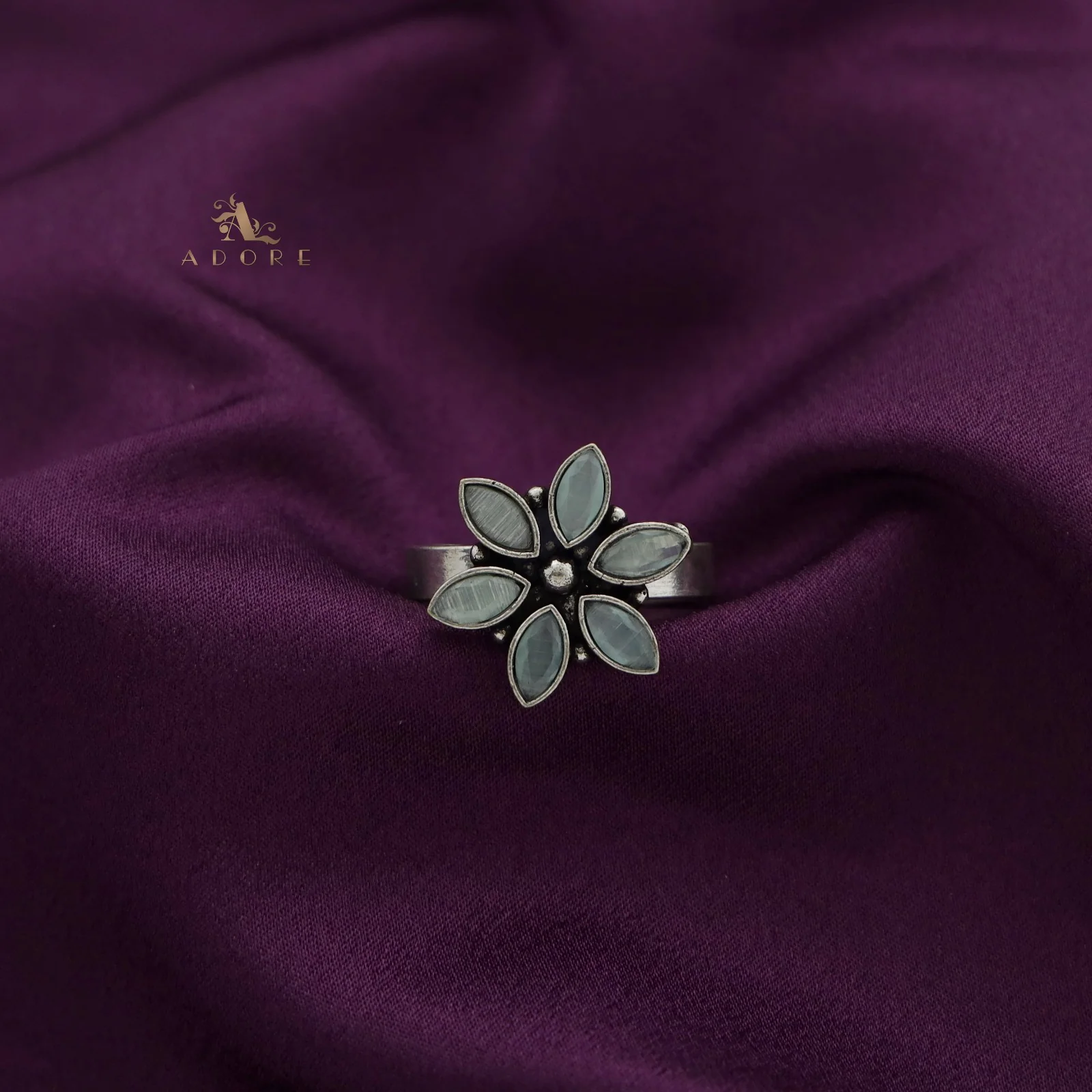 Flora Glossy Flower Ring - Image 6
