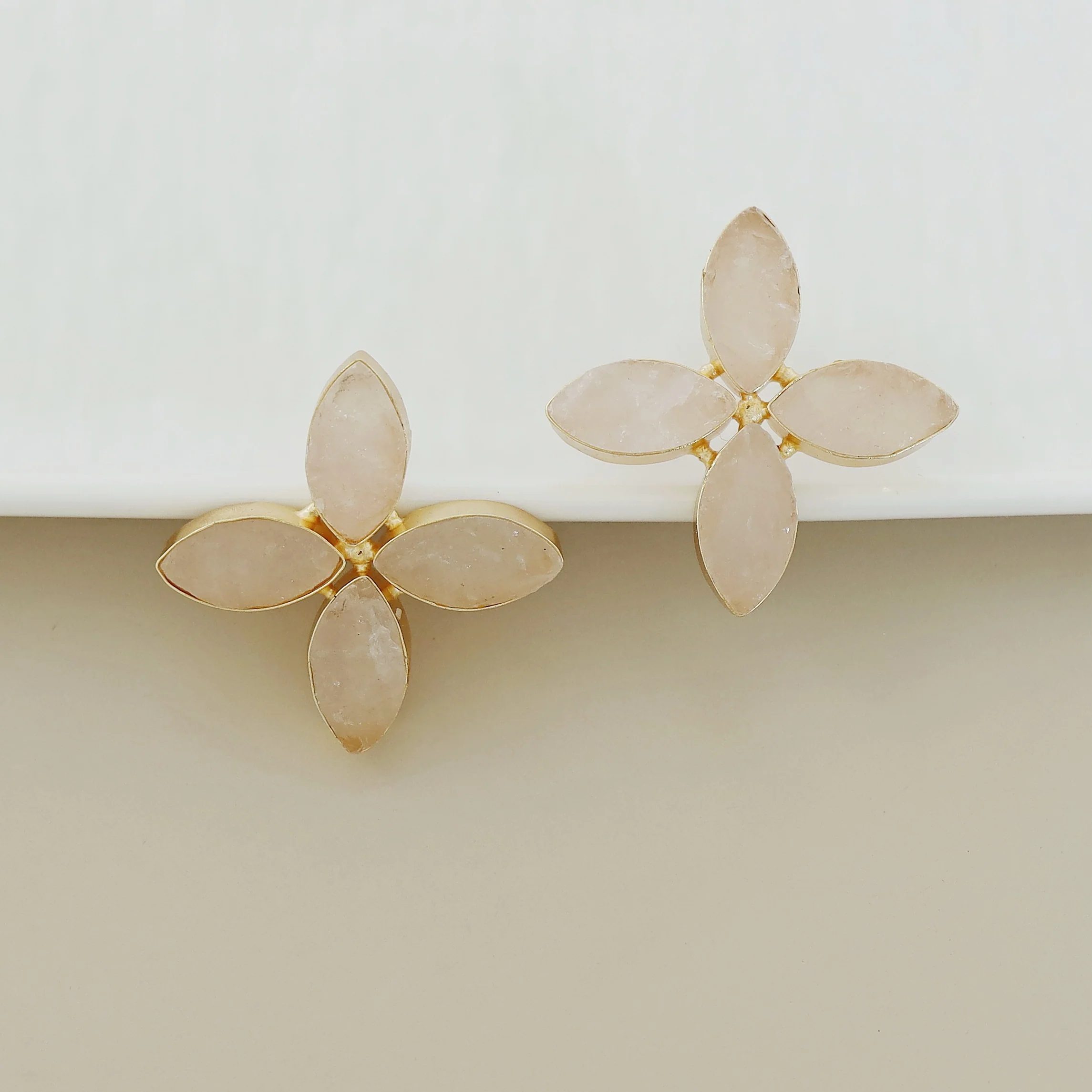 Lovica Floral Raw Stone Earring - Image 5