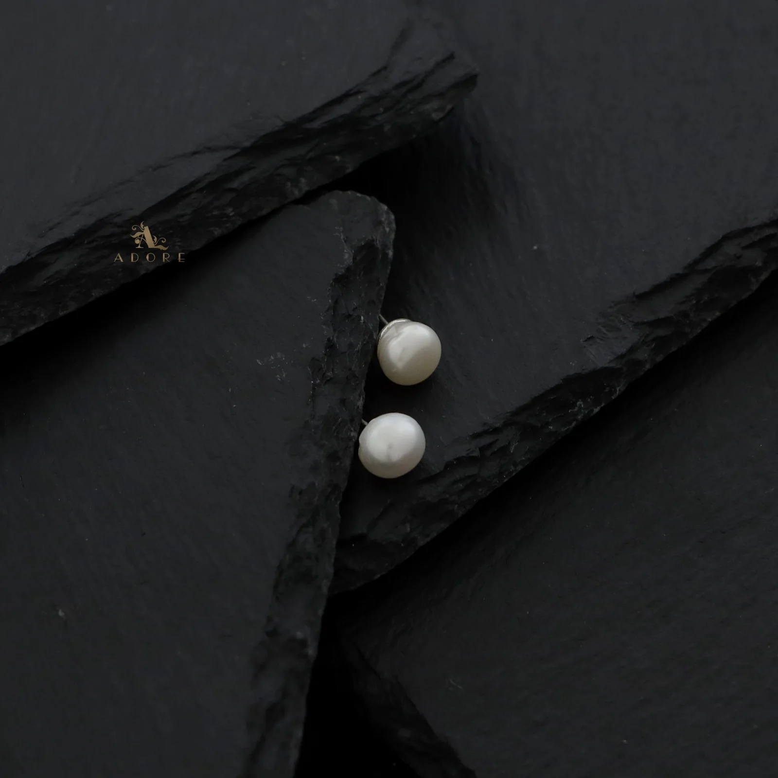 Silver Tiny Fresh Water Pearl Stud - 925 Sterling Silver - Image 4