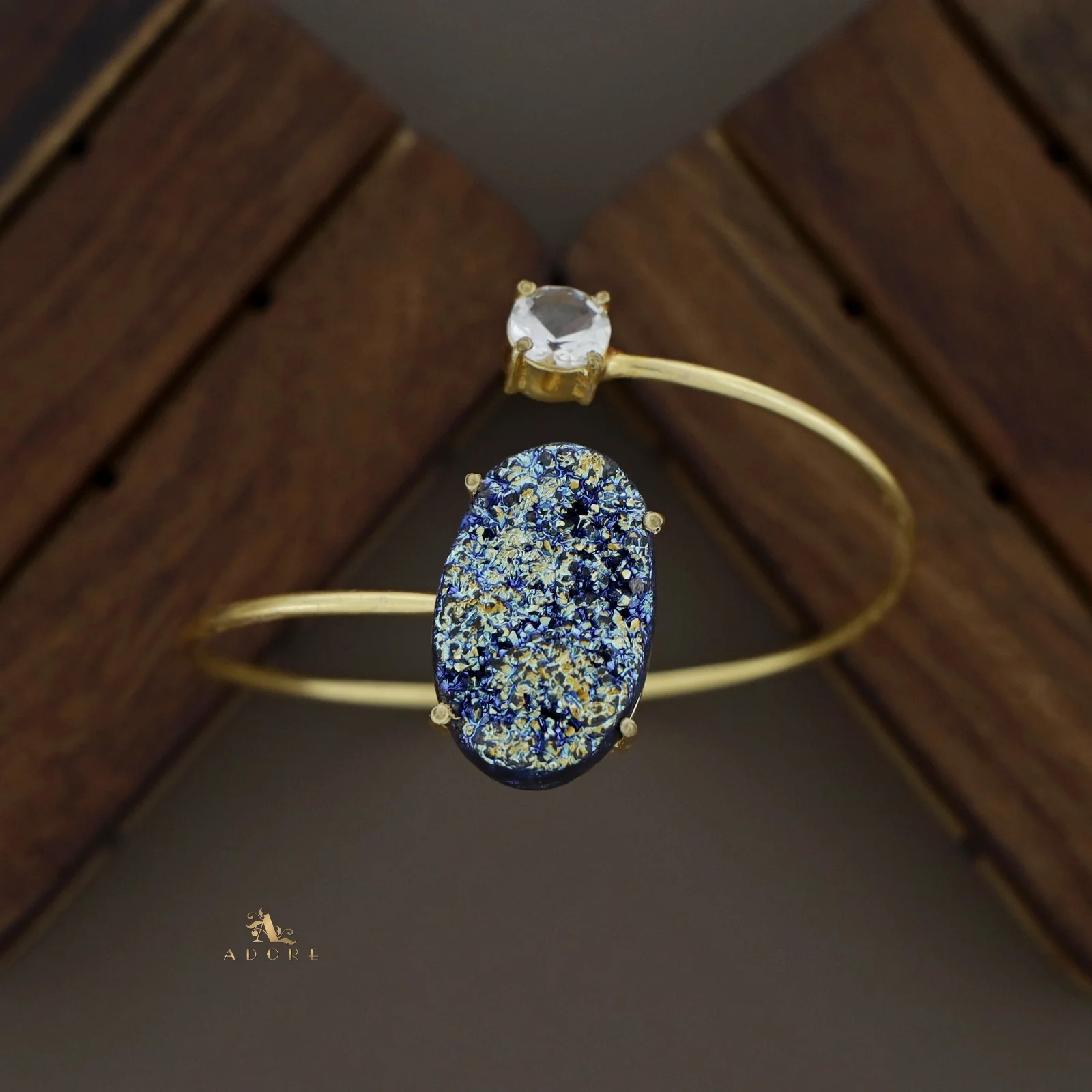 Glittery Multi Shaped Druzy Stone Bangles - Image 20