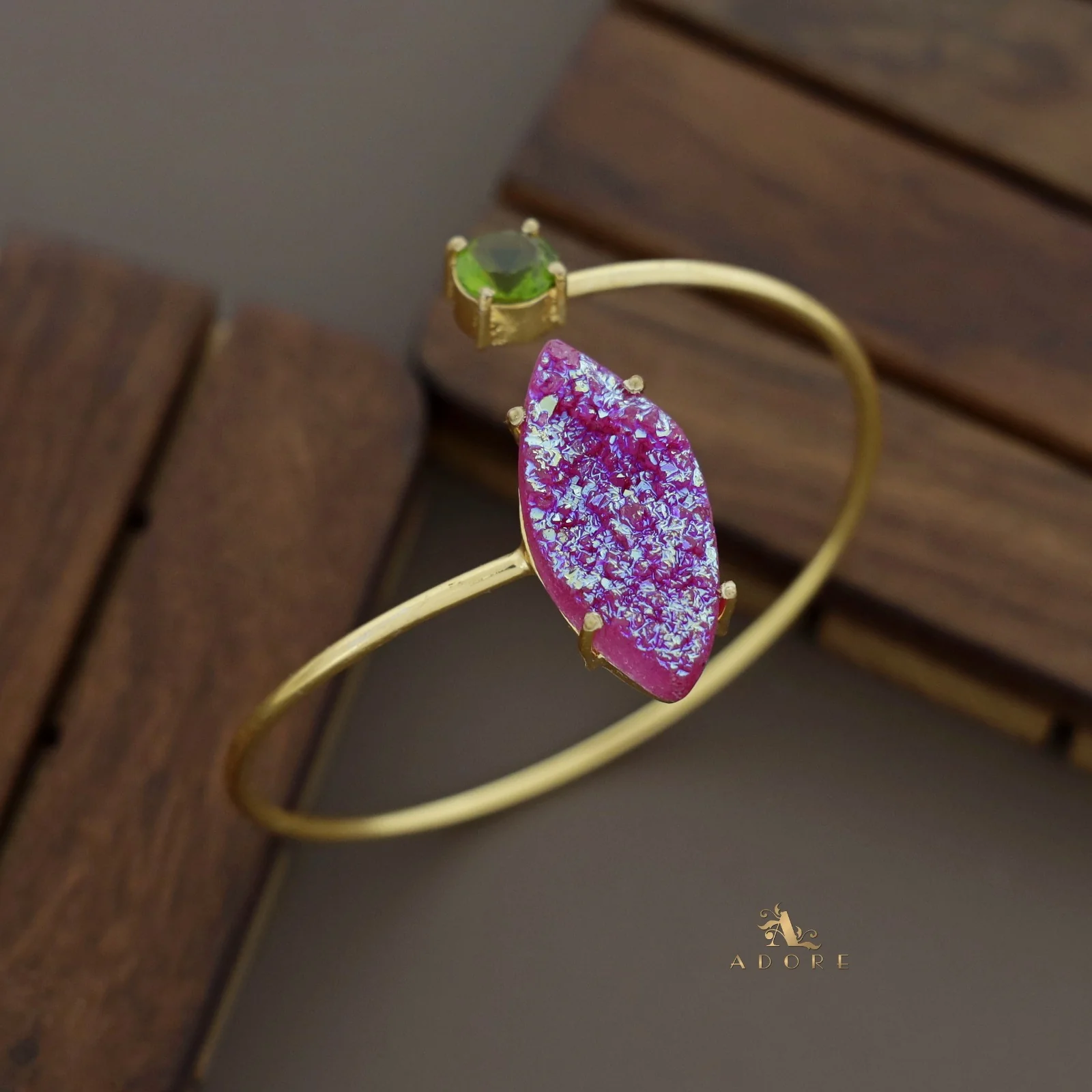 Glittery Multi Shaped Druzy Stone Bangles - Image 22