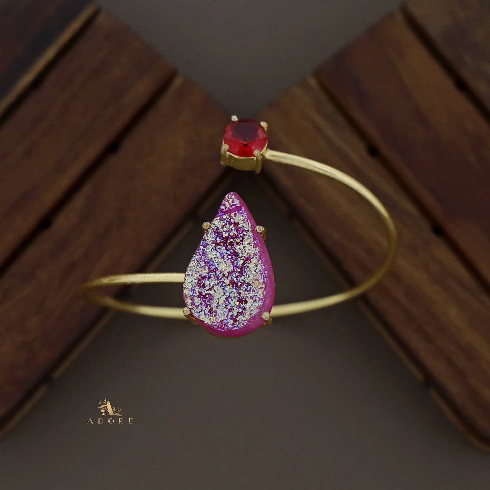 Glittery Multi Shaped Druzy Stone Bangles - Image 24
