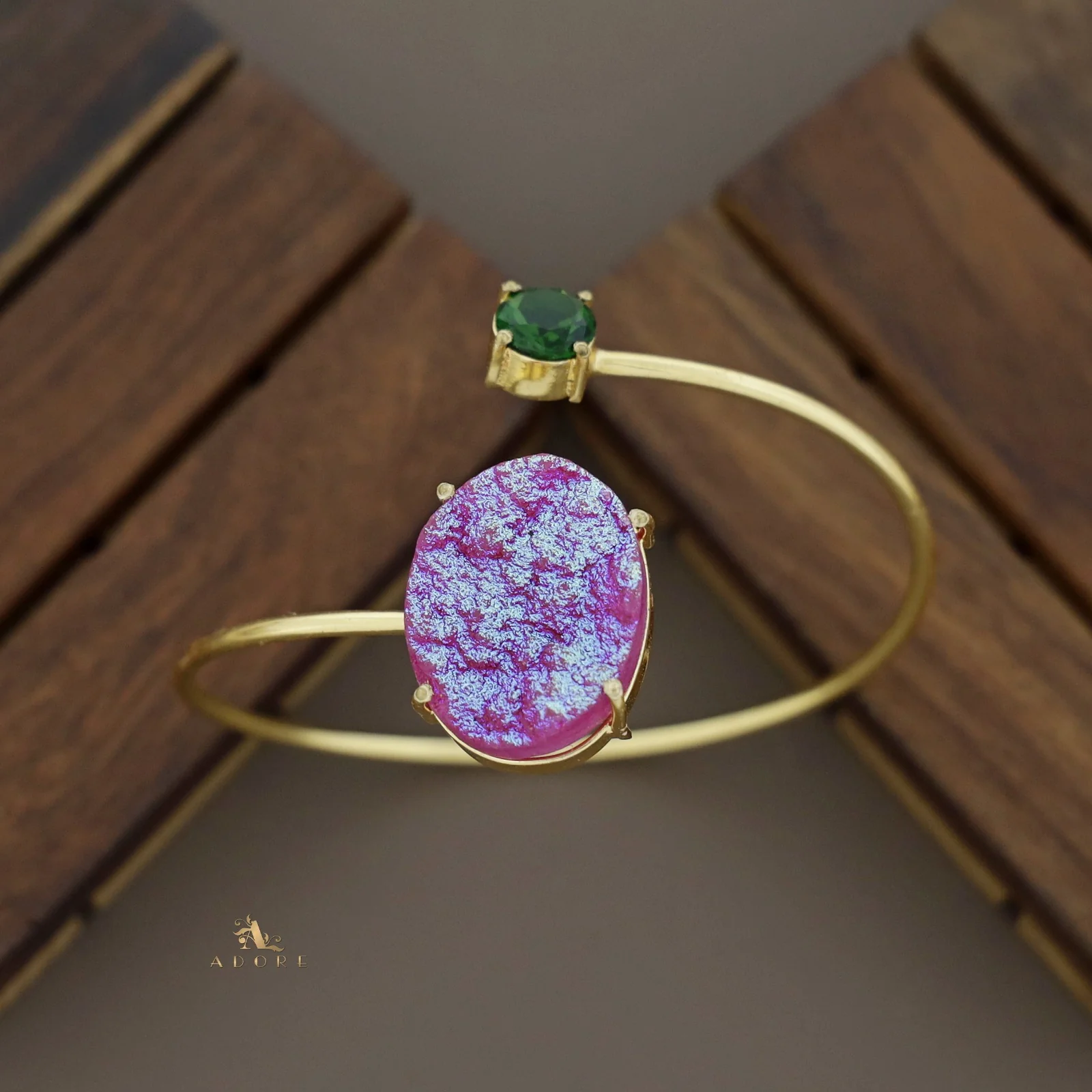 Glittery Multi Shaped Druzy Stone Bangles - Image 28