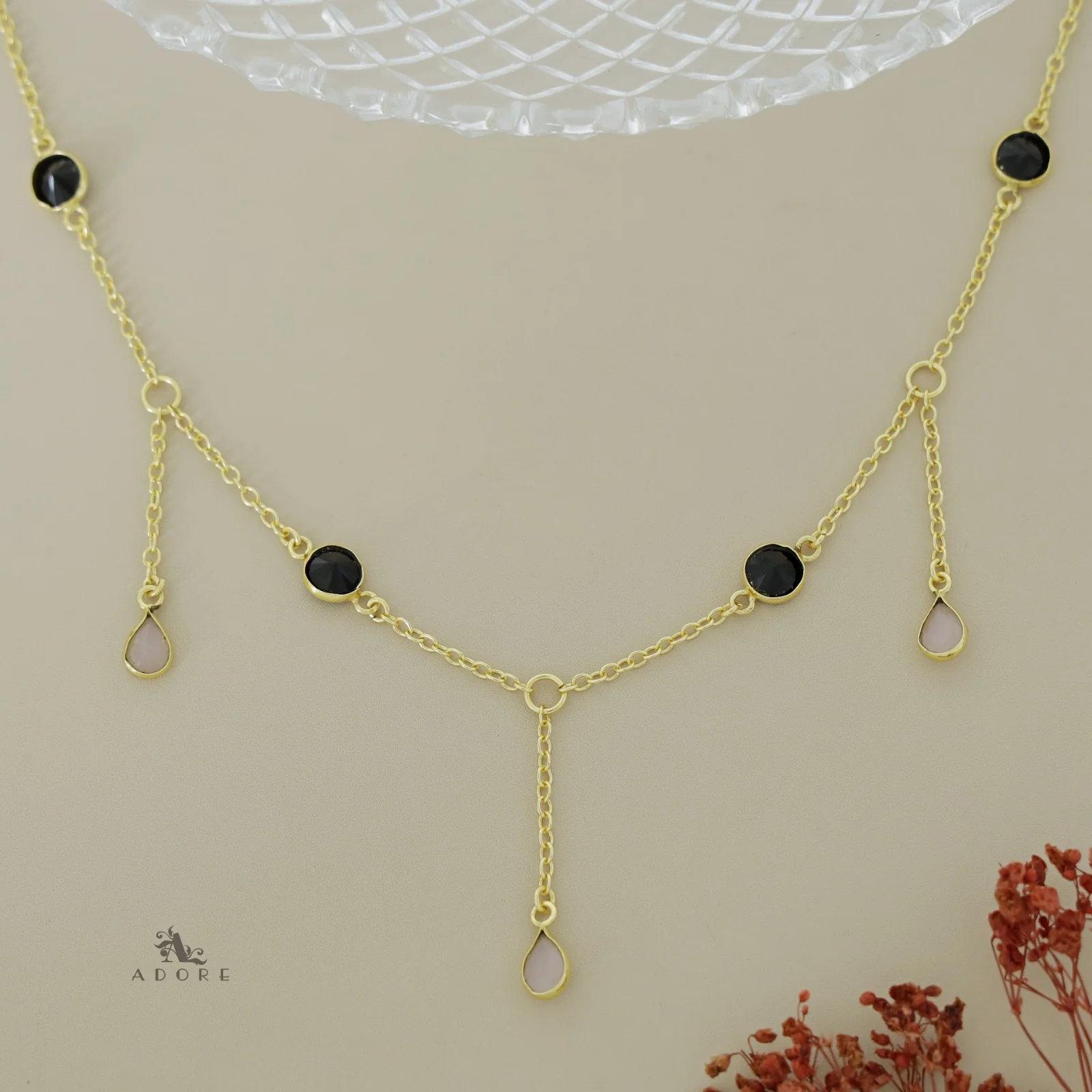 Glossy Drop 7 Stone Neckpiece - Image 7