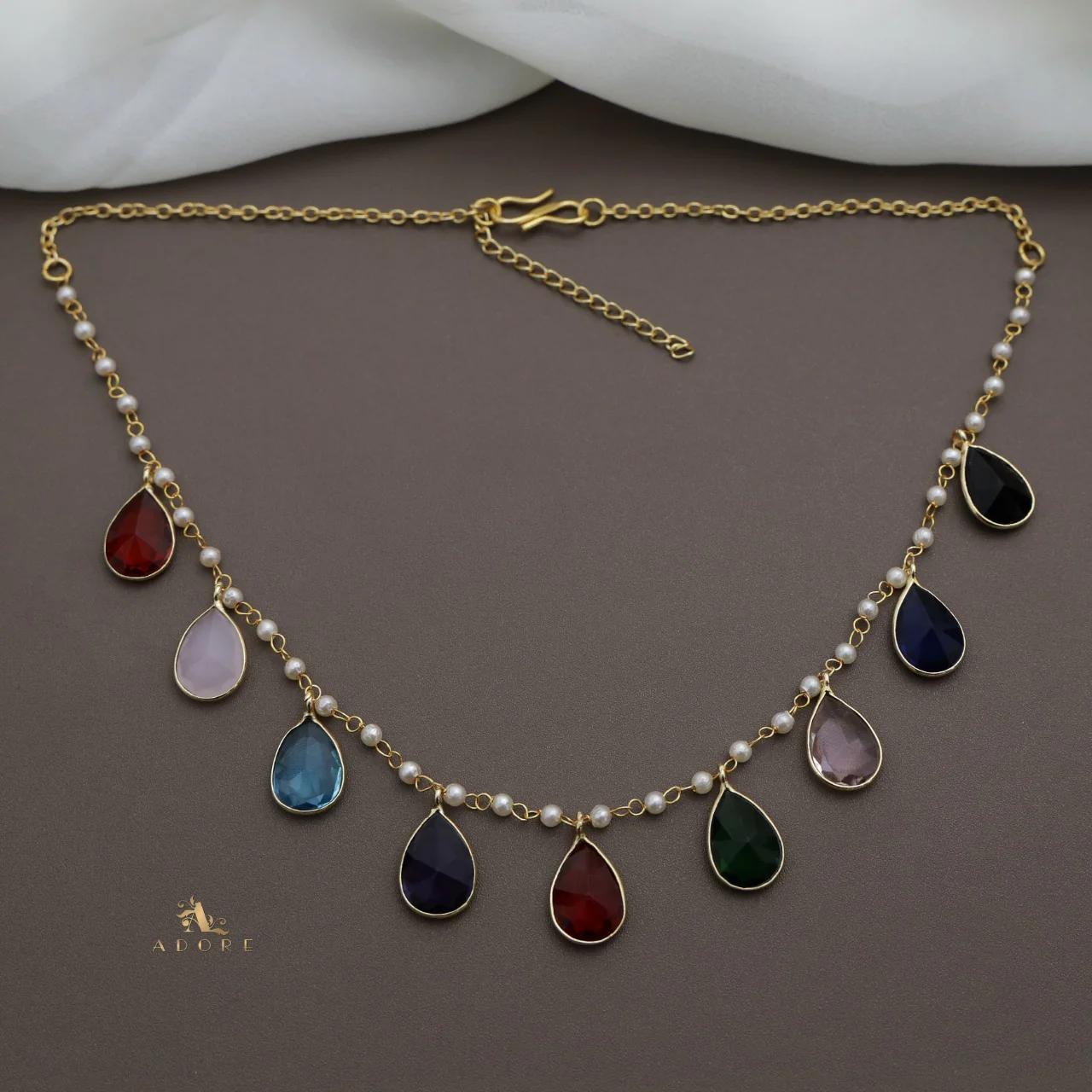Glossy Drop + Carly Pearl Neckpiece - Image 2
