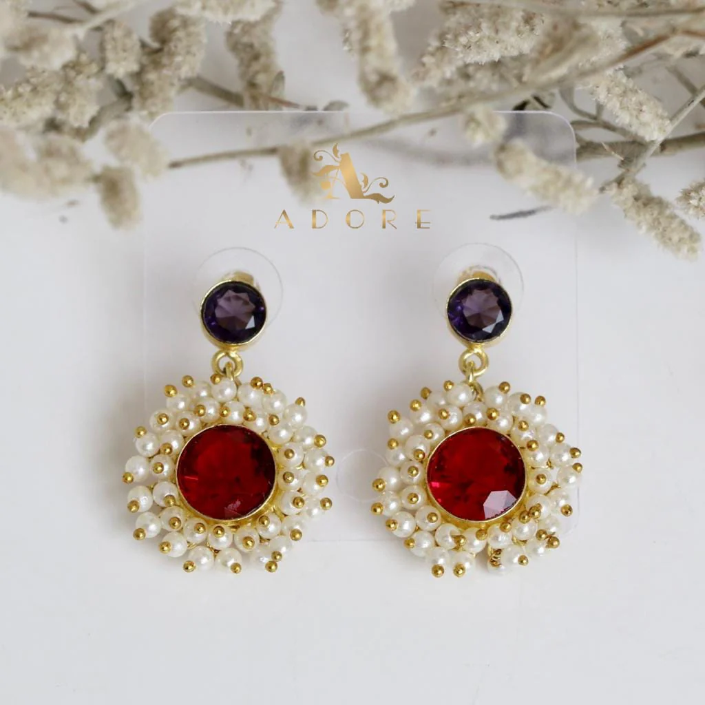 Glossy Eva Earrings (Colour Options) - Image 2