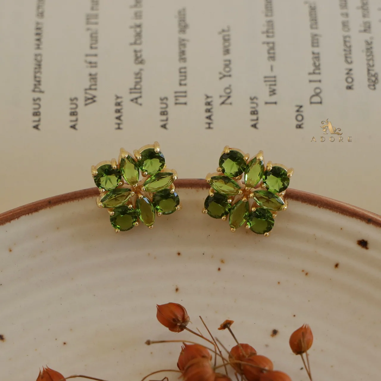 Glossy Floral Radiant Earring - Image 16