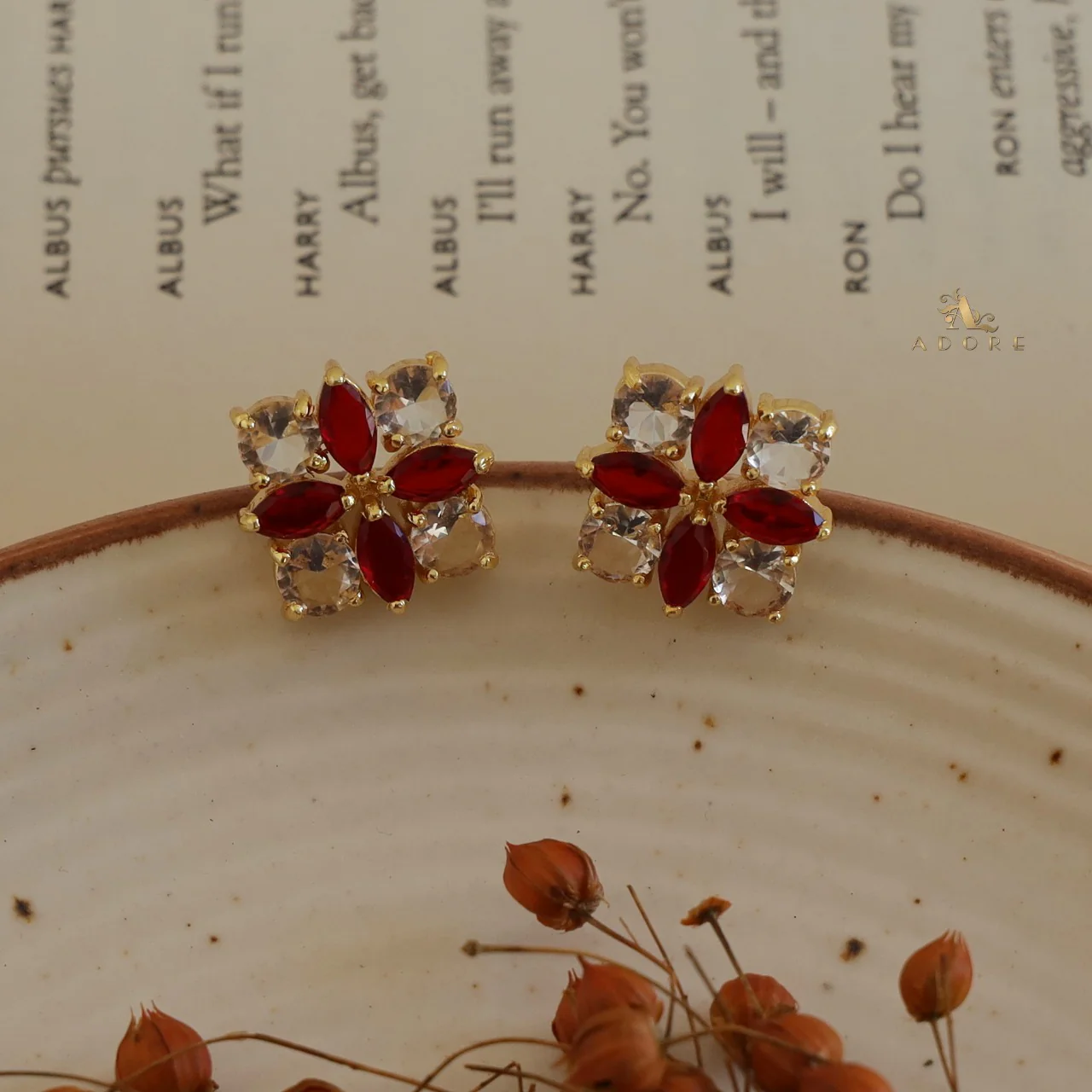 Glossy Floral Radiant Earring - Image 18