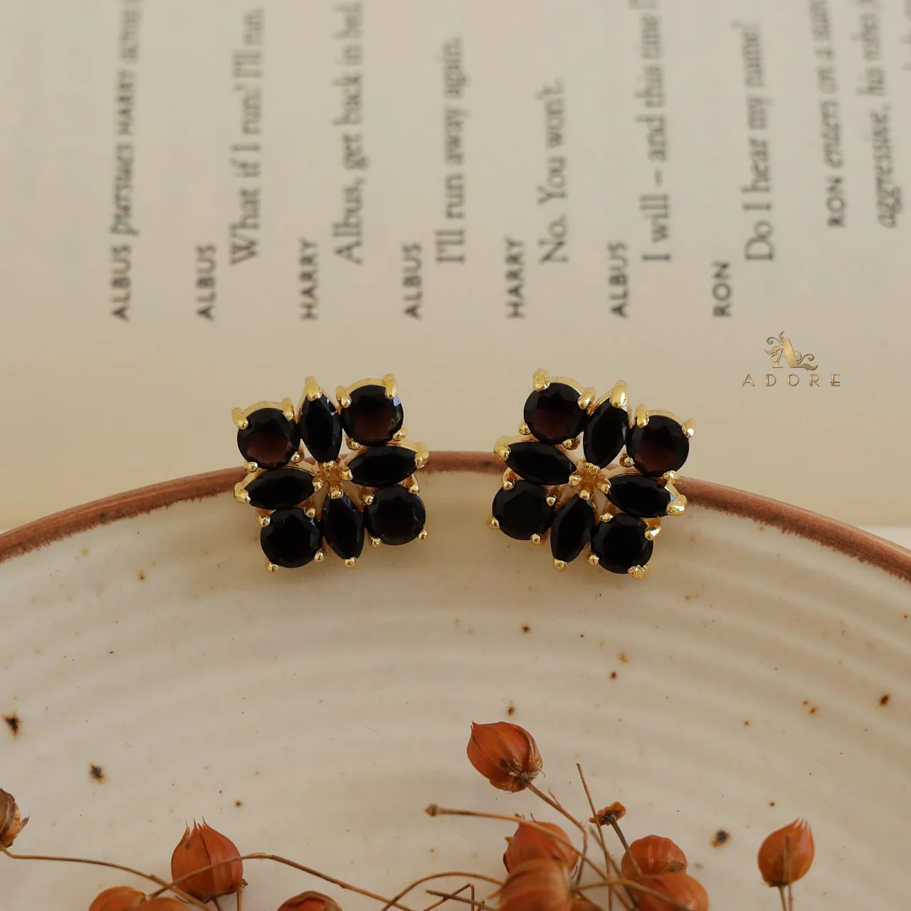 Glossy Floral Radiant Earring - Image 19