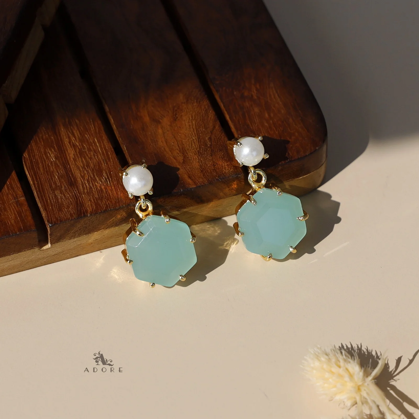 Glossy Hexagon Earring - Image 10