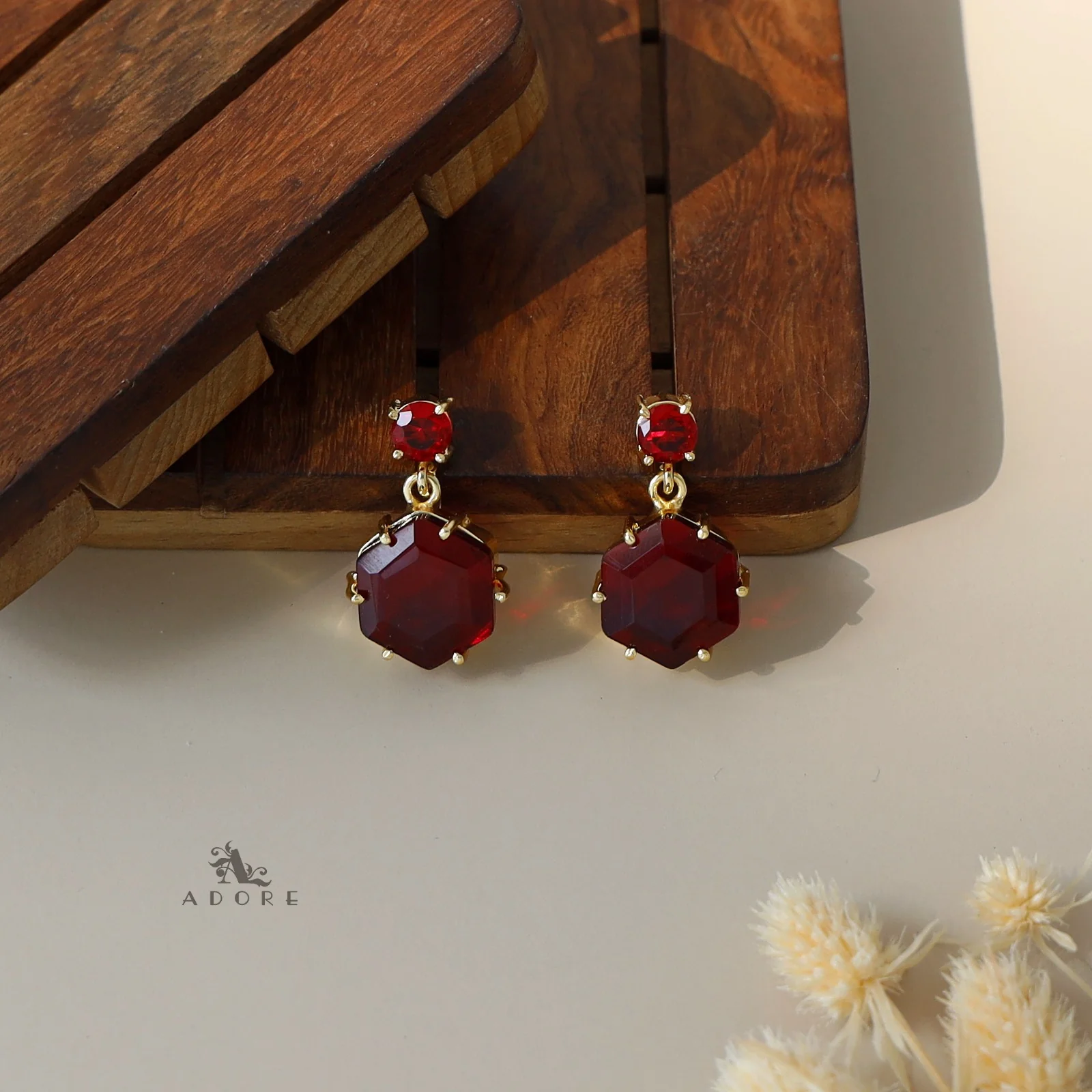 Glossy Hexagon Earring - Image 11