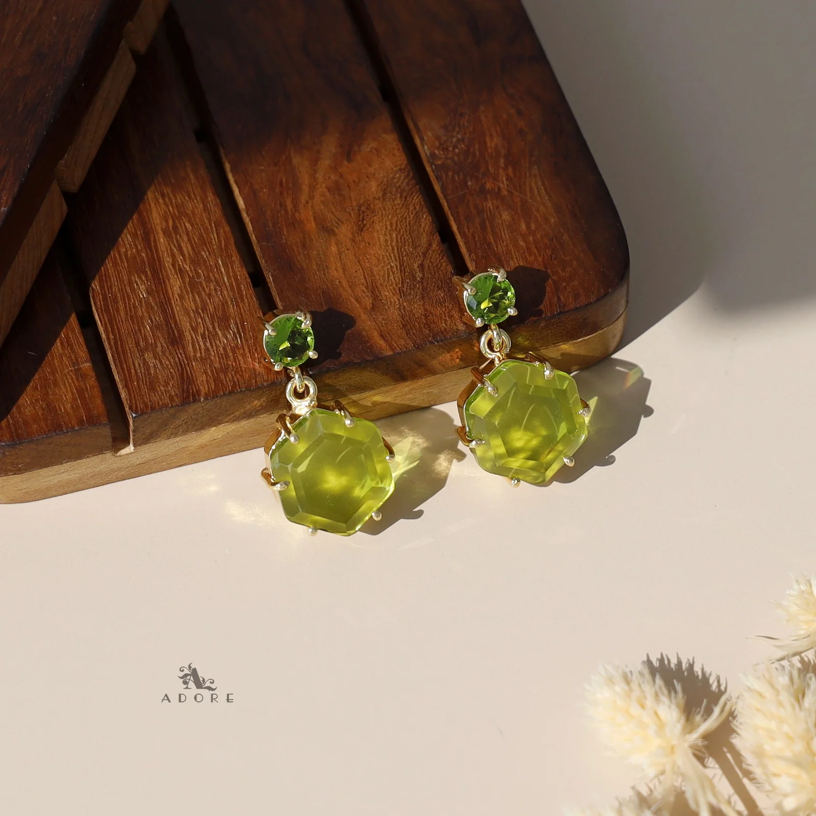 Glossy Hexagon Earring - Image 4