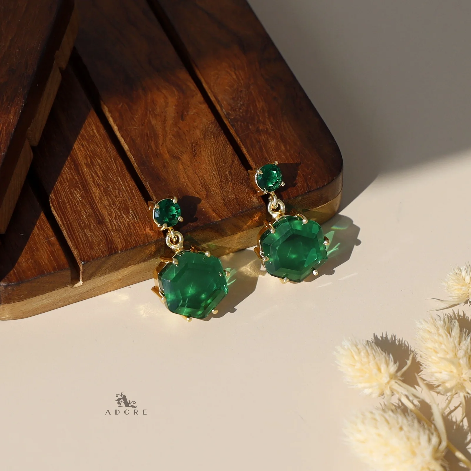 Glossy Hexagon Earring - Image 6