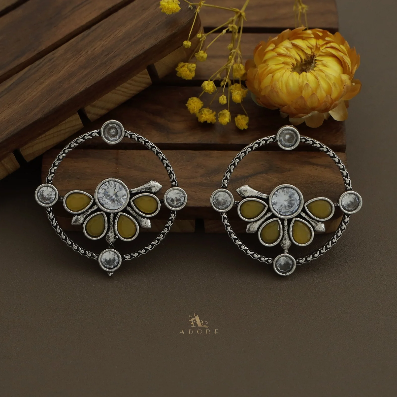 Glossy Syra Circle Earring - Image 14
