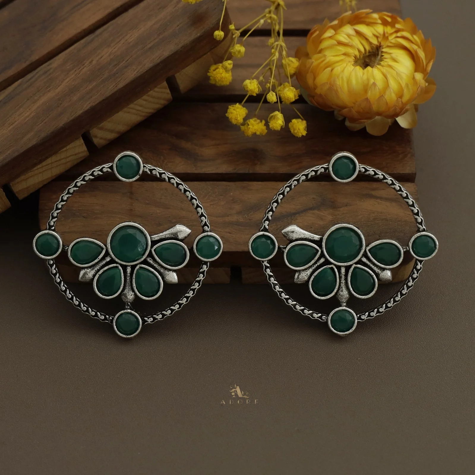 Glossy Syra Circle Earring - Image 16