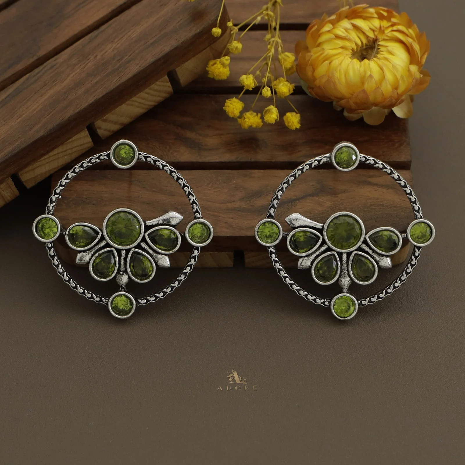 Glossy Syra Circle Earring - Image 17