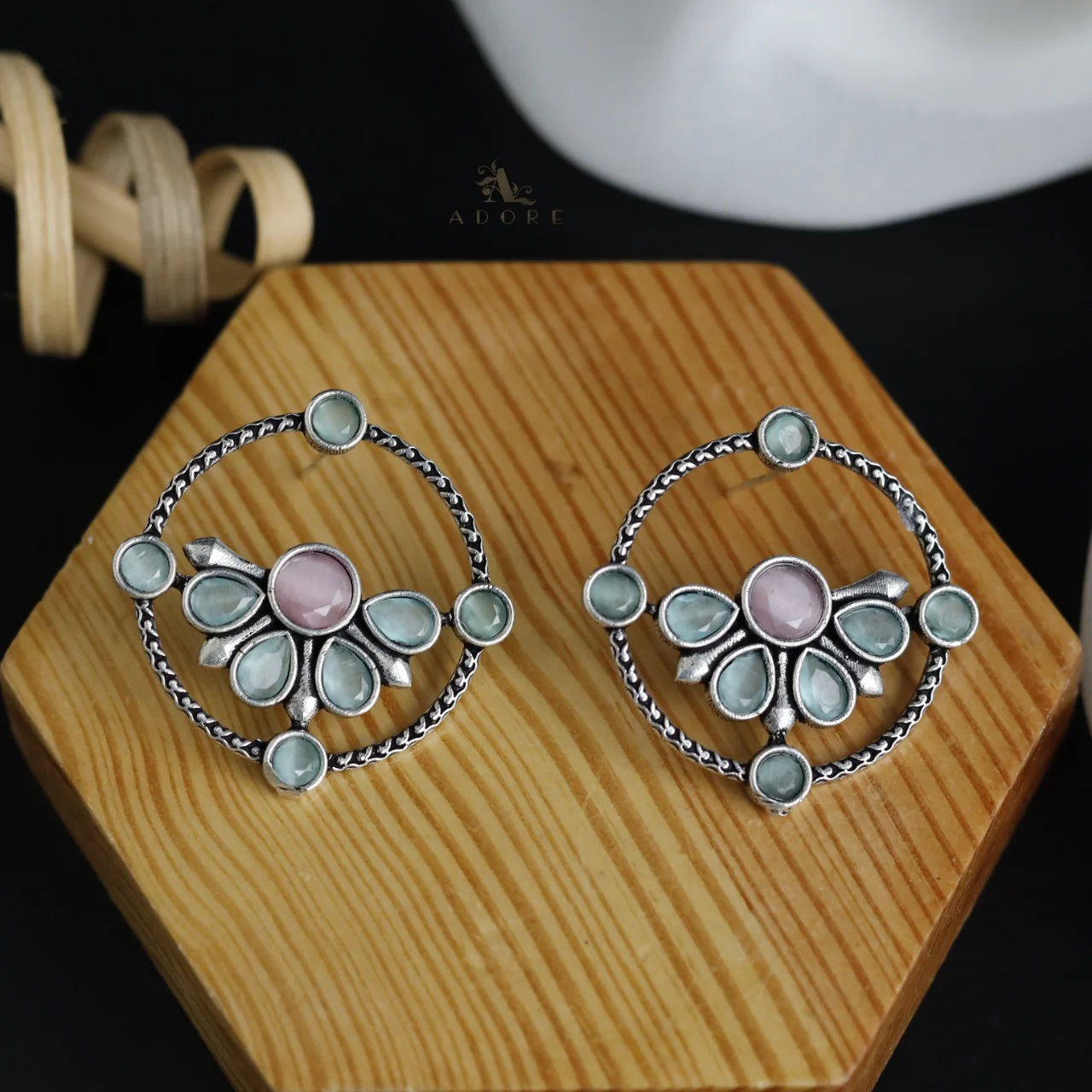 Glossy Syra Circle Earring - Image 6