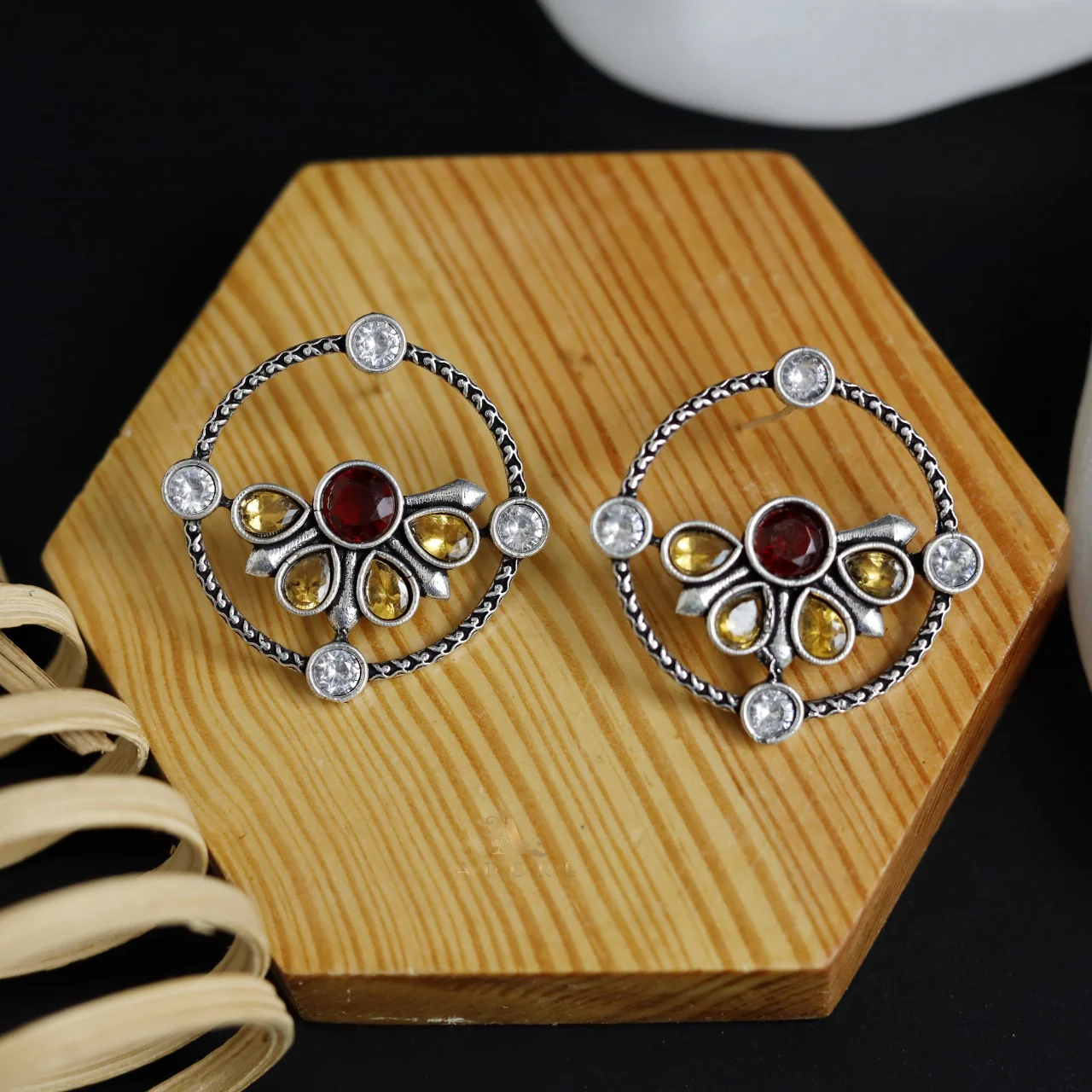 Glossy Syra Circle Earring - Image 7