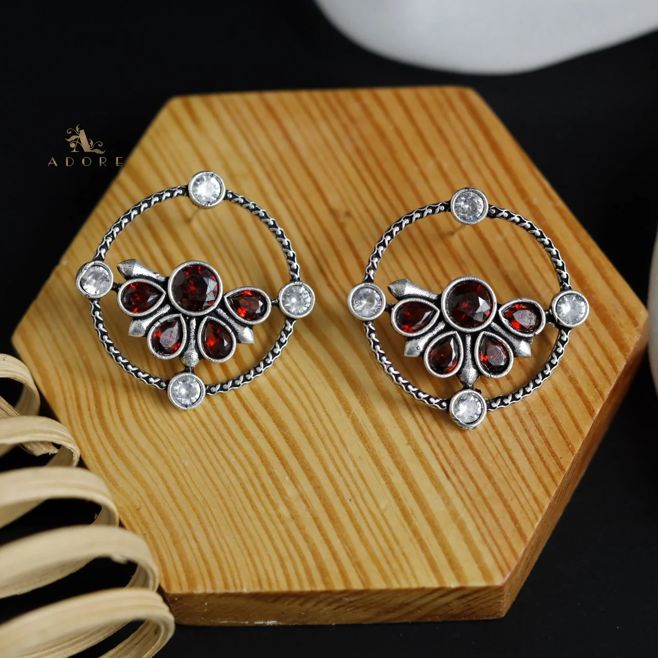 Glossy Syra Circle Earring - Image 8