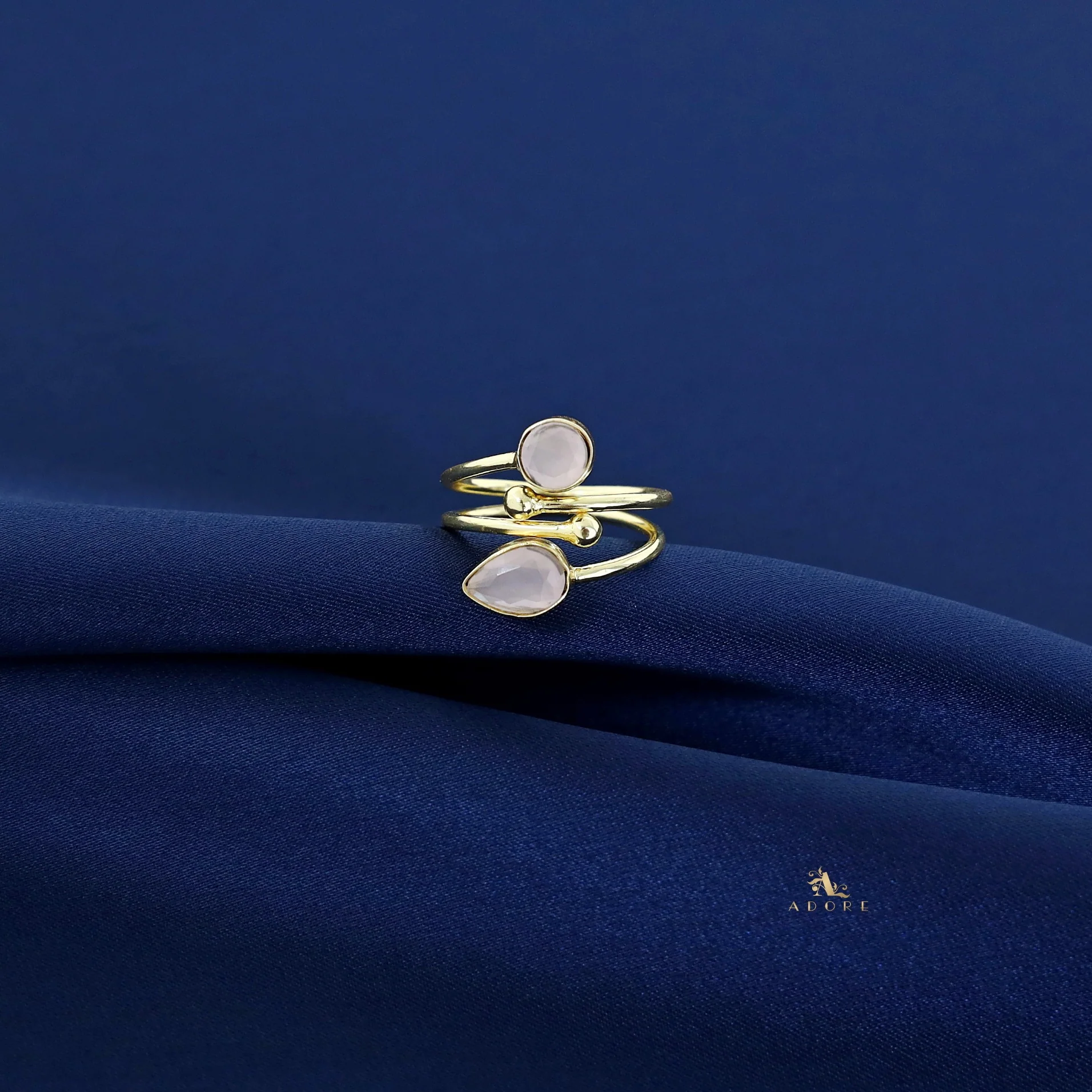 Golden 2 Layer Glossy Drop + Round Ring - Image 2