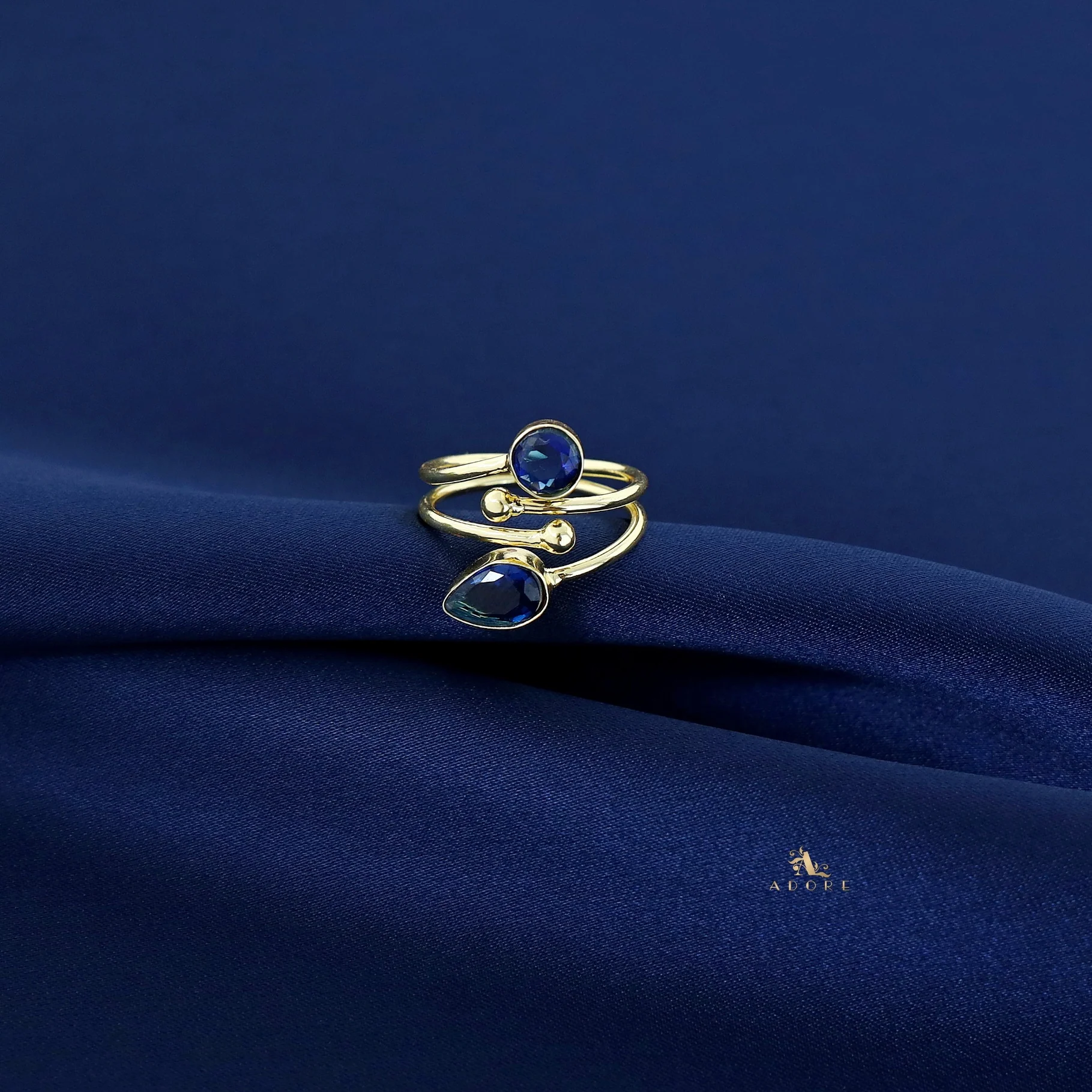 Golden 2 Layer Glossy Drop + Round Ring - Image 3