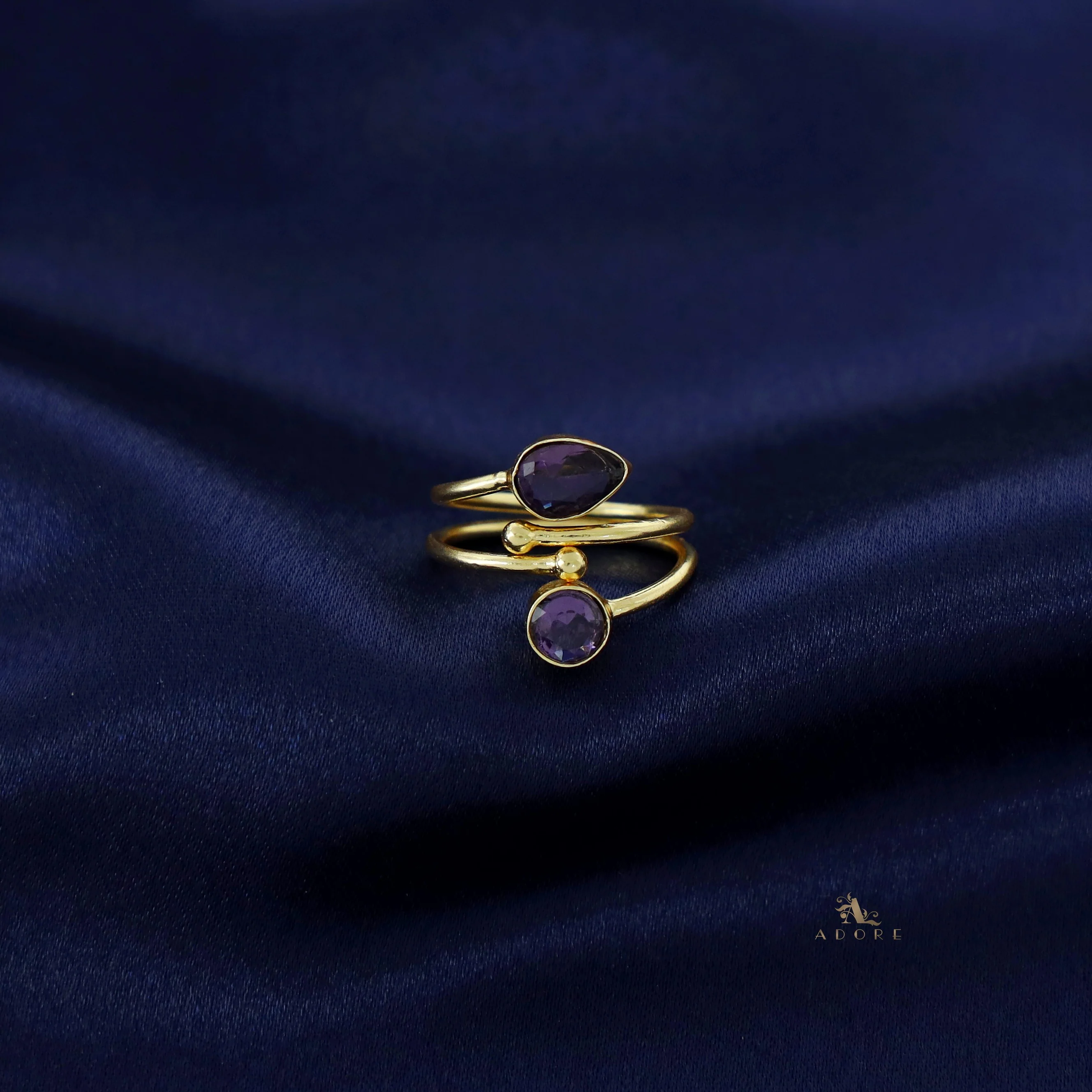 Golden 2 Layer Glossy Drop + Round Ring - Image 4